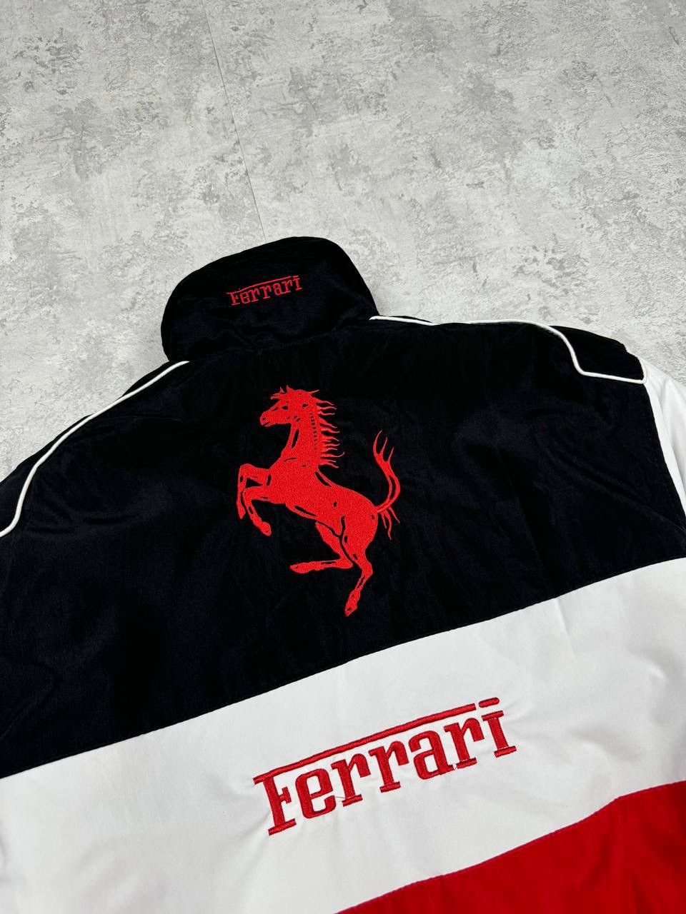 Vintage RARE Vintage Ferrari Racing Bomber Jacket Formula-1 Big Logo Size US M / EU 48-50 / 2 - 11 Thumbnail
