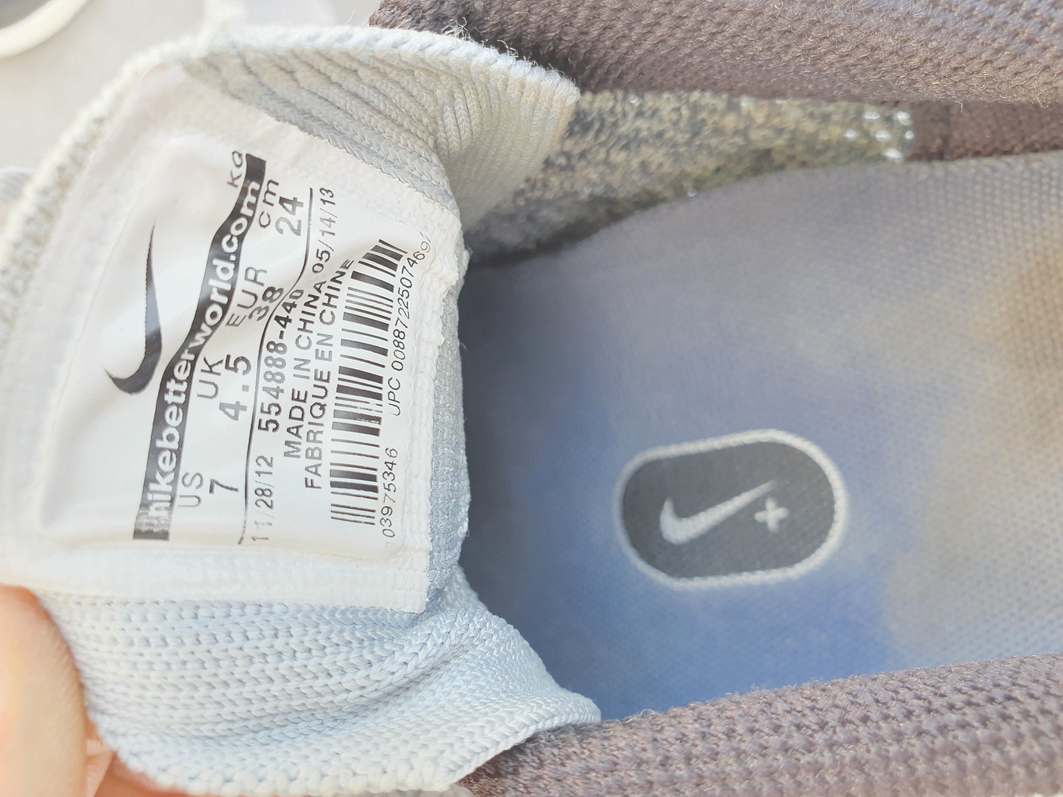 Nike 2012 Nike Wmns Flyknit Lunar1+ 'Light Armory Blue' Size US 7 / IT 37 - 4 Thumbnail