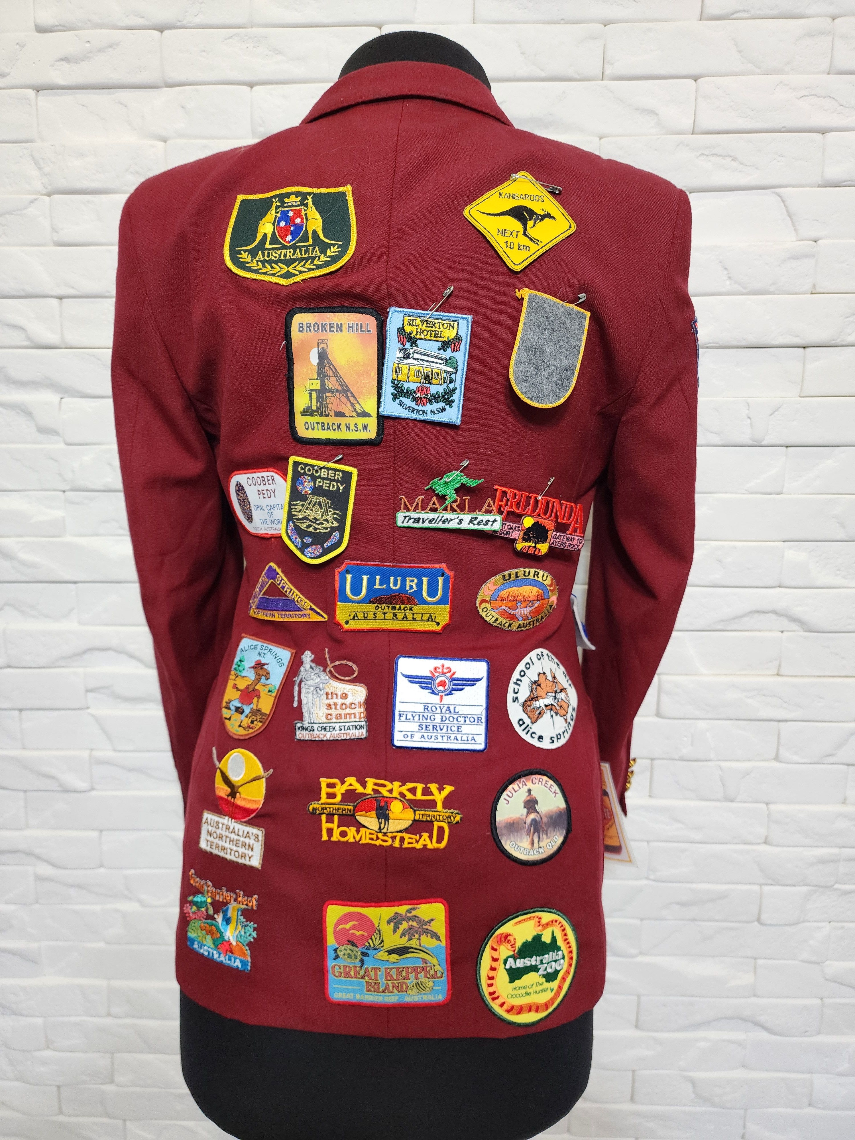 Other Red Jacket With Patches - Women's Coat Size M / US 6-8 / IT 42-44 - 1 Thumbnail