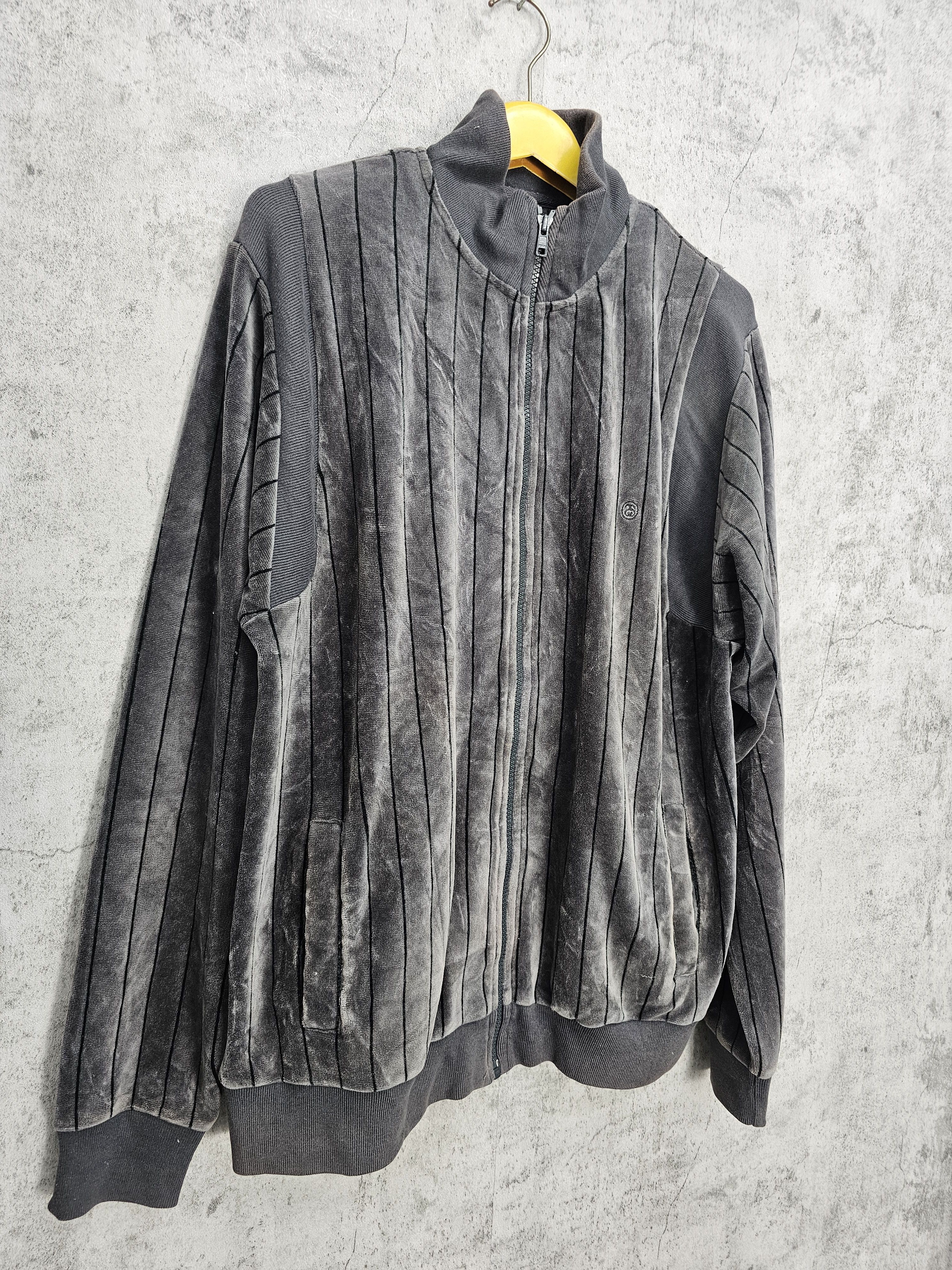 Other Vintage STUSSY Velvet Streetwear Training Jacket J0082 Size US L / EU 52-54 / 3 - 6 Thumbnail