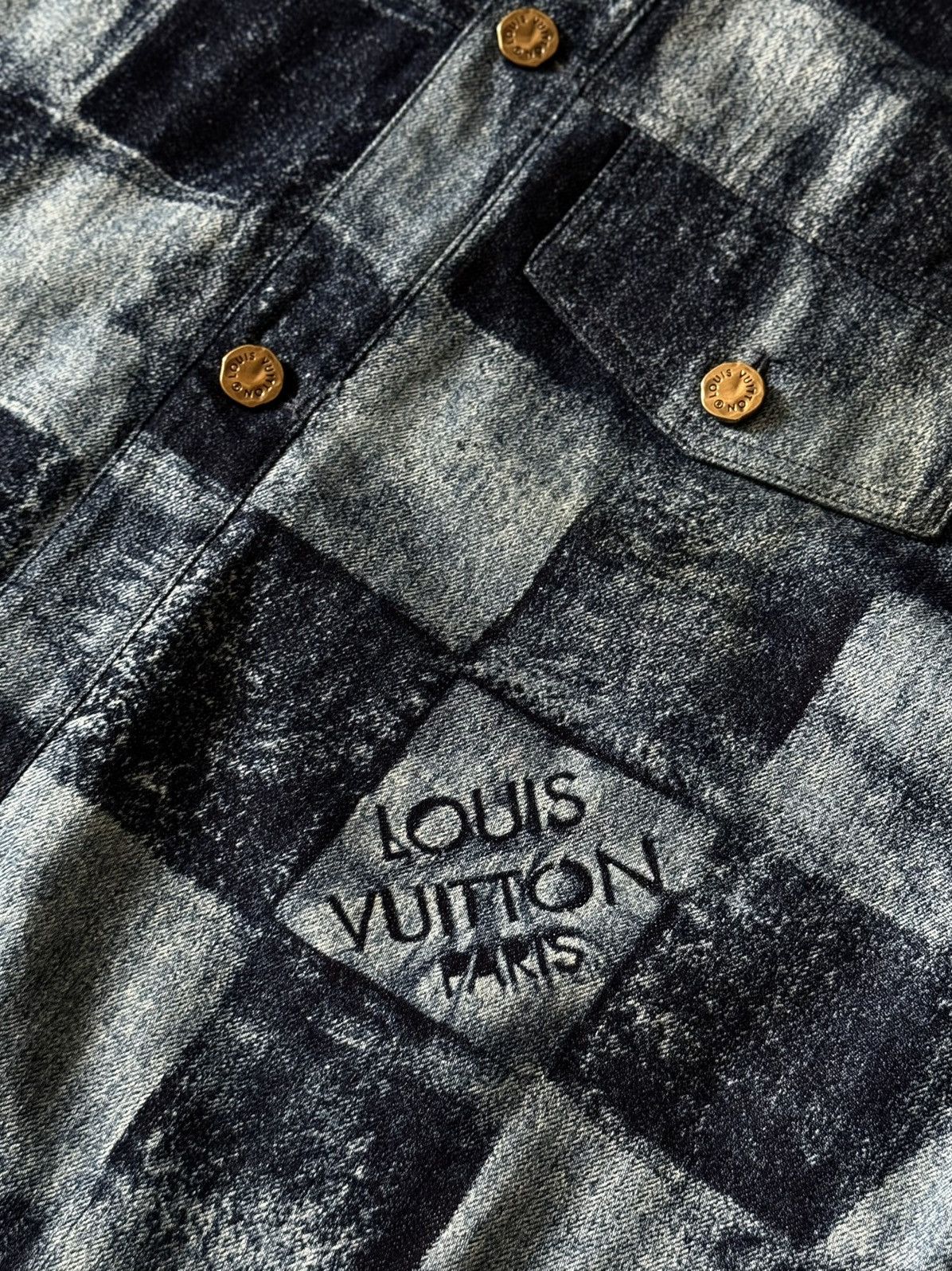 Louis Vuitton Louis Vuitton - Virgil Abloh - Pre Fall 2021 - Damier Denim Size US XL / EU 56 / 4 - 5 Thumbnail