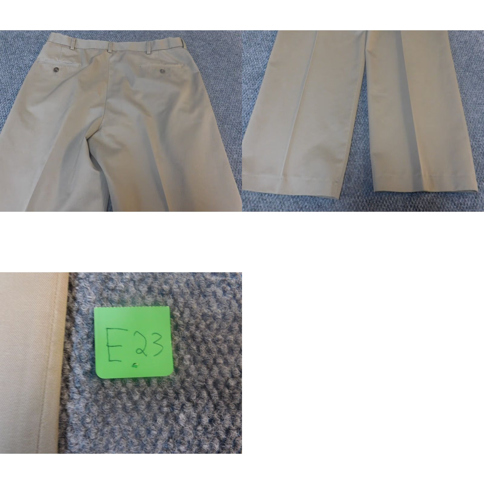Haggar Haggar Pants 34x29 Gray Straight Mens Regular Dress Pants Casual Flat Front Cotton Knit Pocket Modern 29in Inseam Mens Size US 38 / EU 54 - 8 Thumbnail