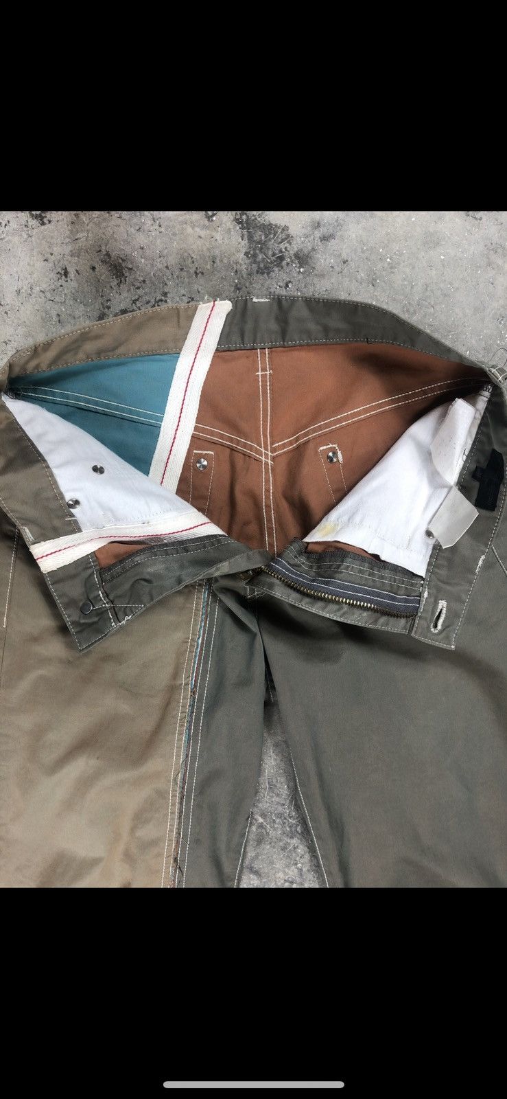 Comme des Garcons Homme CDG split two tone pants Size US 30 / EU 46 - 3 Thumbnail