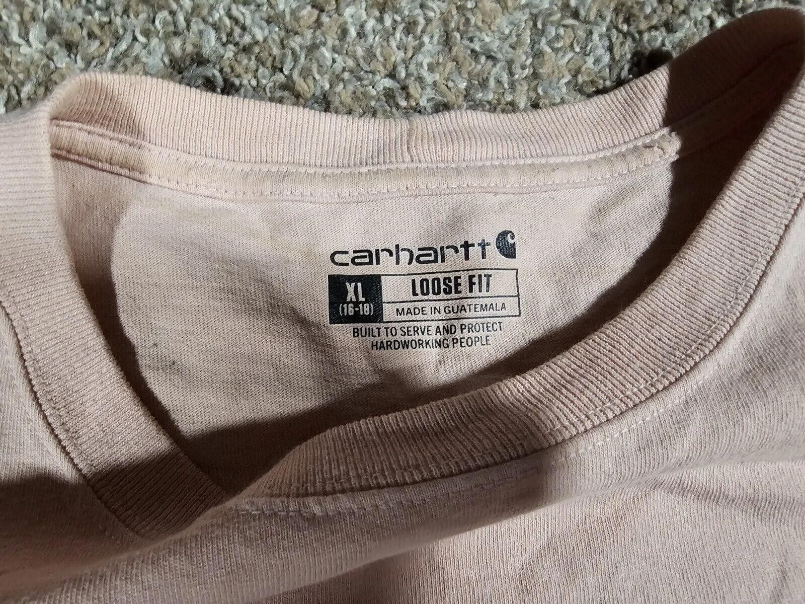 Carhartt Carhartt Loose Fit XL(16-18) Long Sleeve Shirt Pinkish Size US XXS / EU 40 - 3 Thumbnail