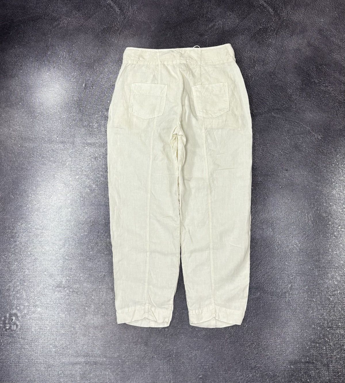 Transit Transit Par Such Women’s White/Cream Linen Pants Trousers Size 30" / US 8 / IT 44 - 2 Thumbnail
