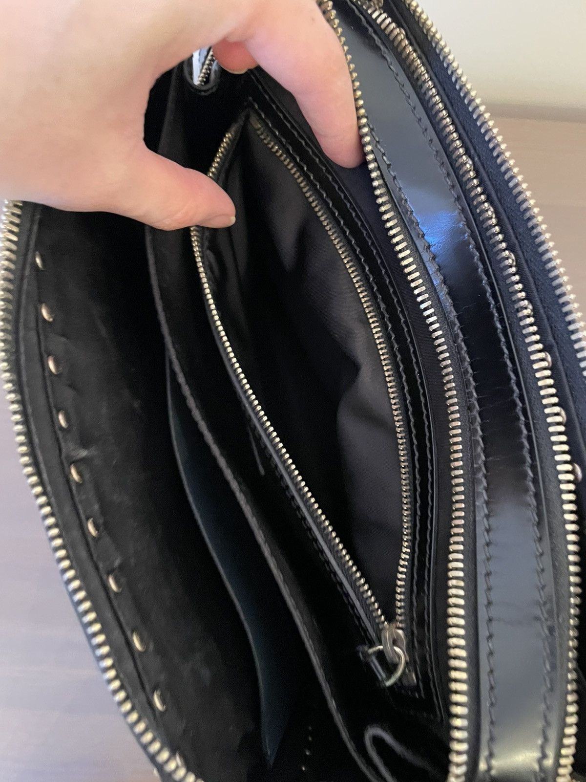 Valentino Valentino Garavani men’s RockStudded pouch Size ONE SIZE - 8 Thumbnail