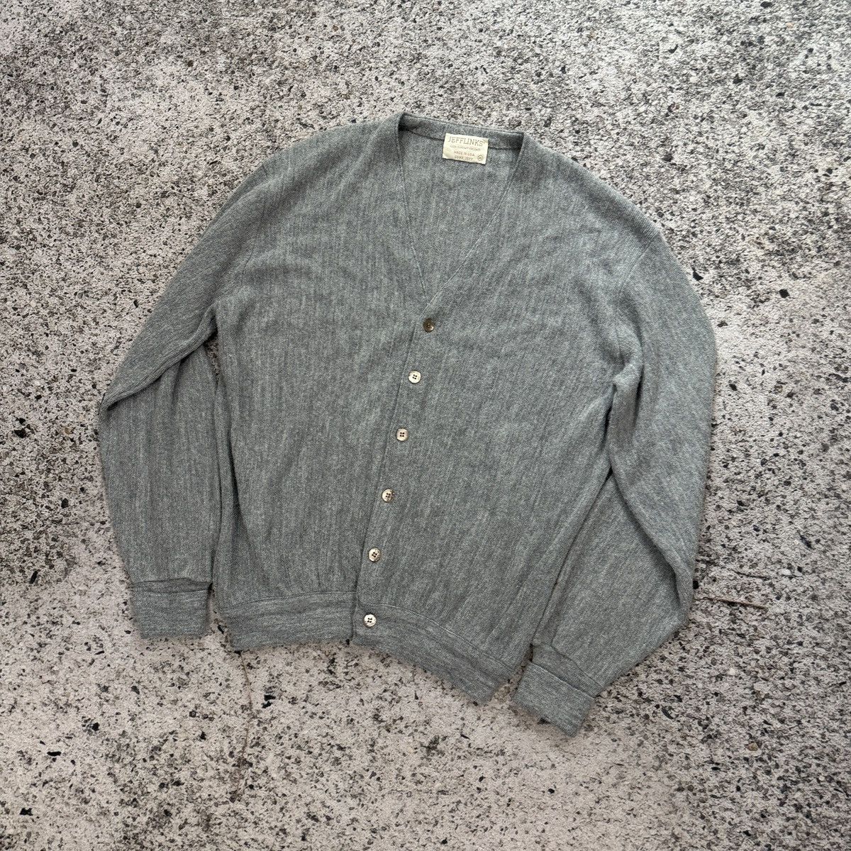Vintage 80s Acrylic Cardigan Sweater Made in USA ERD Grunge Size US XL / EU 56 / 4 - 14 Thumbnail