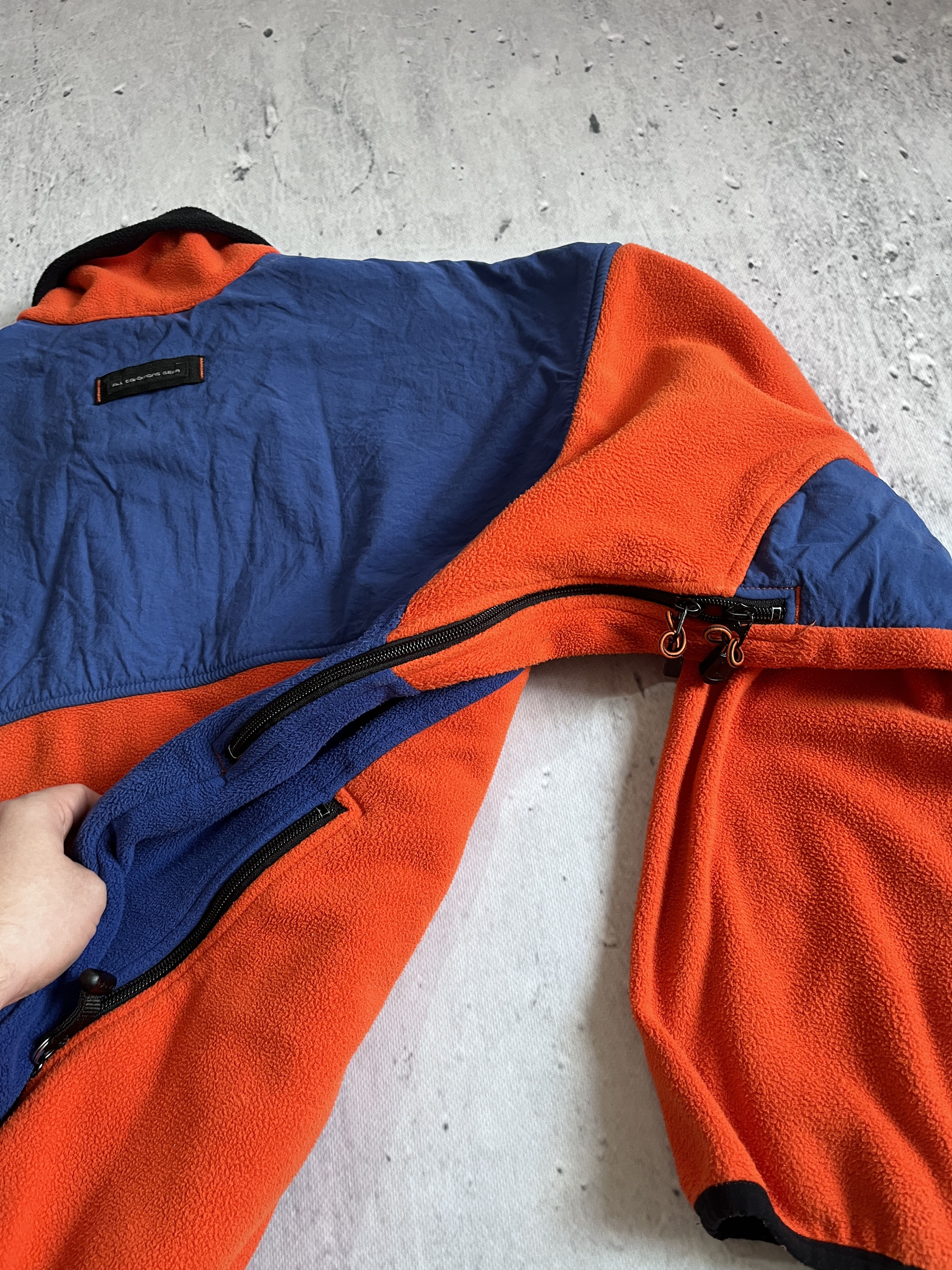 Nike ACG NIKE ACG VINTAGE 90S BLUE ORANGE FLEECE JACKET Size US L / EU 52-54 / 3 - 13 Thumbnail