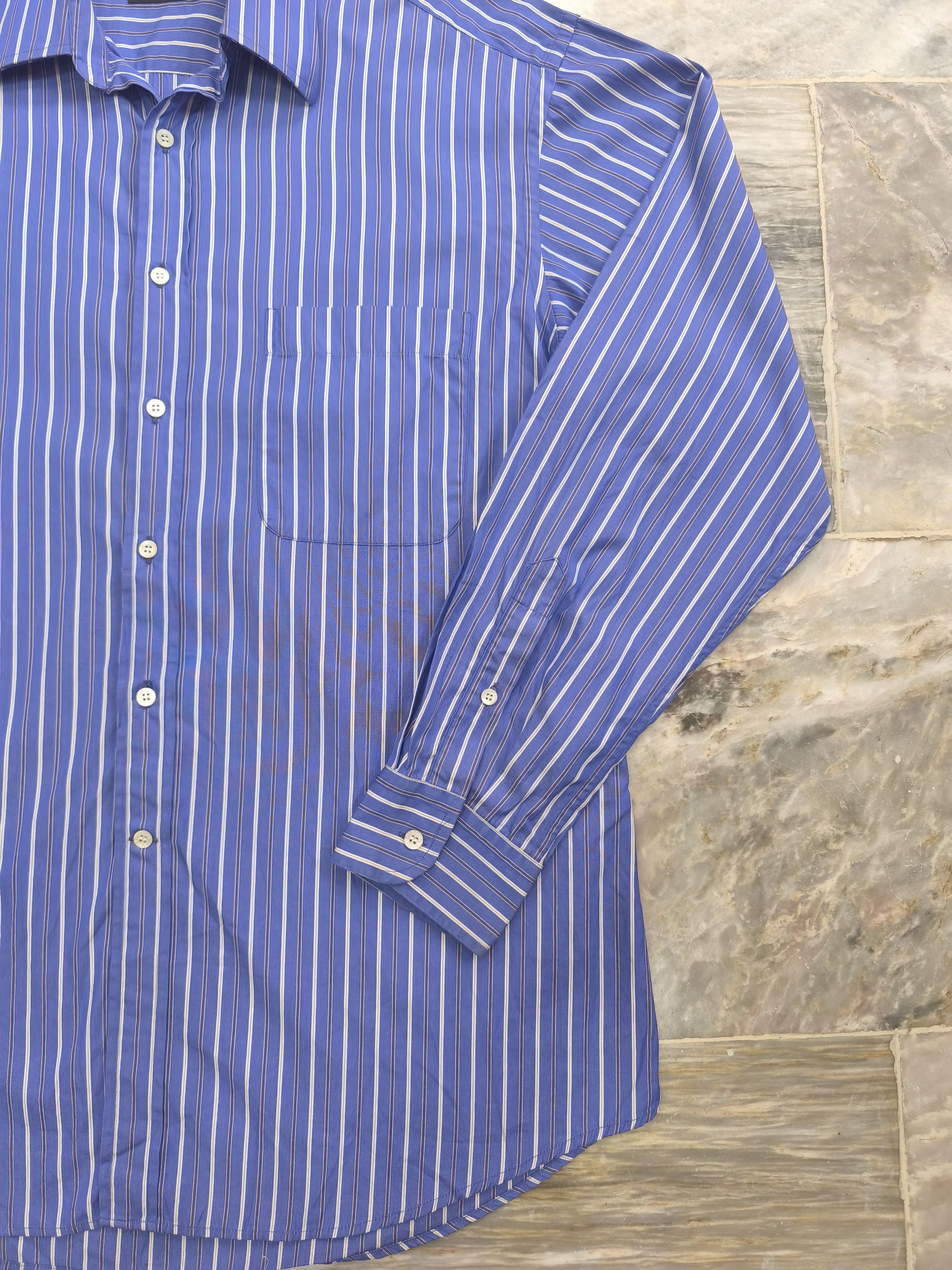 Gucci Gucci Tom Ford - Striped Button Up Shirt Size US XL / EU 56 / 4 - 3 Thumbnail