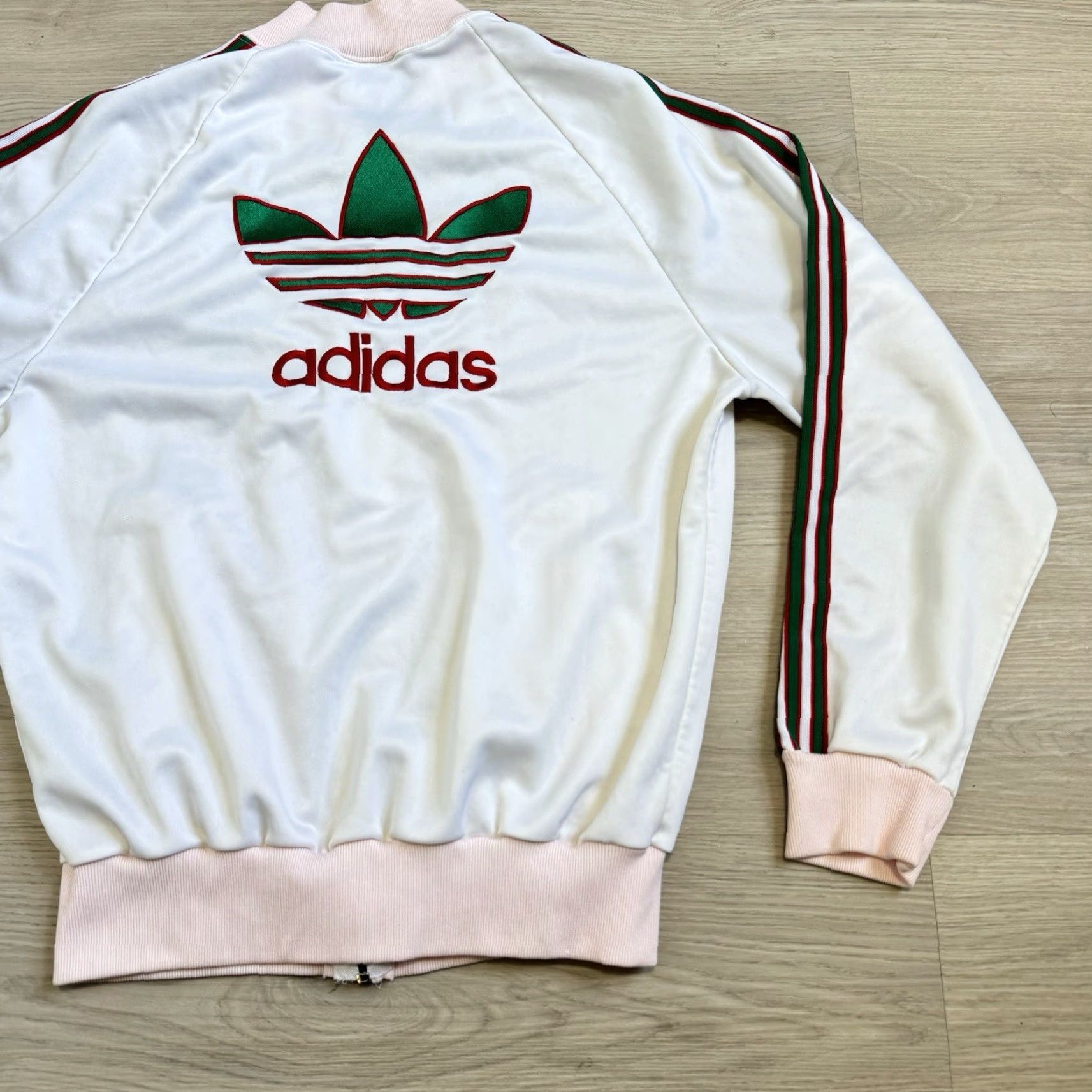 Adidas VINTAGE adidas Track Jacket Trefoil Men Jacket M Regular Red 80s Vintage Spring Fall Winter Summer Activewear Size US M / EU 48-50 / 2 - 3 Thumbnail