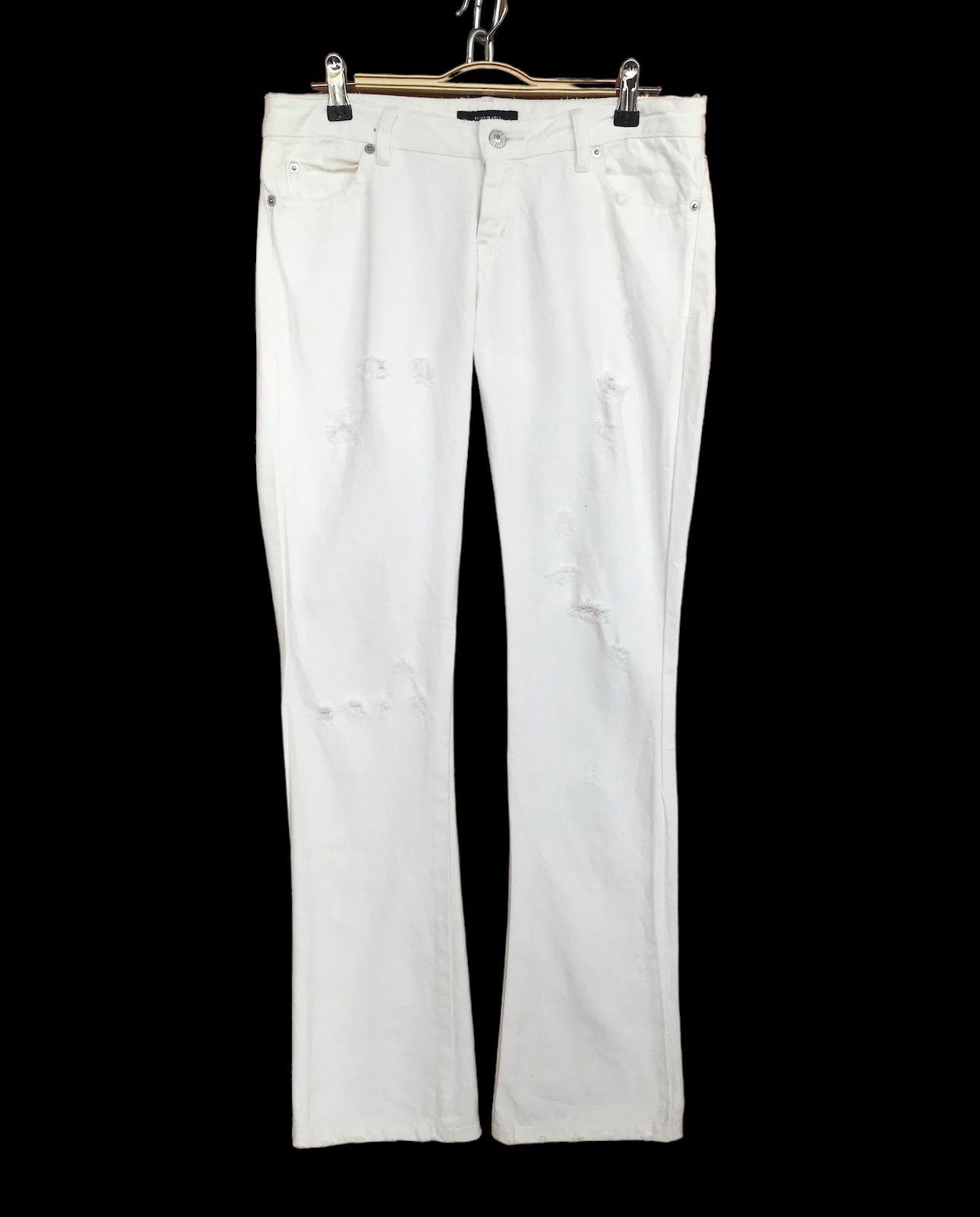 パンツ TORNADO MART white washd flare denim Vintage tornado mart flare - Gem