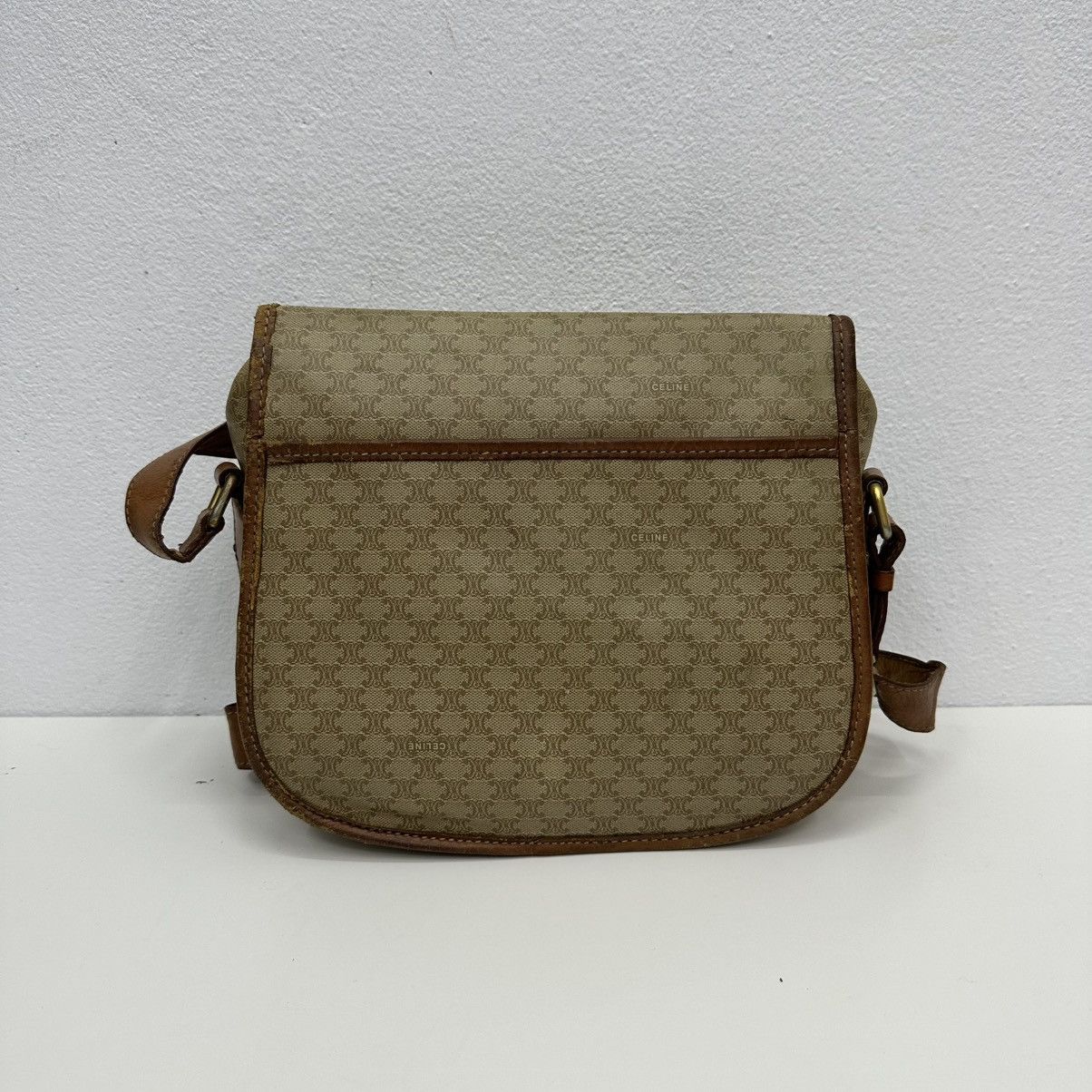 Celine ‼️YES‼️ AUTHENTIC CELINE MACADAM SHOULDER SHOULDER BAG Size ONE SIZE - 5 Thumbnail