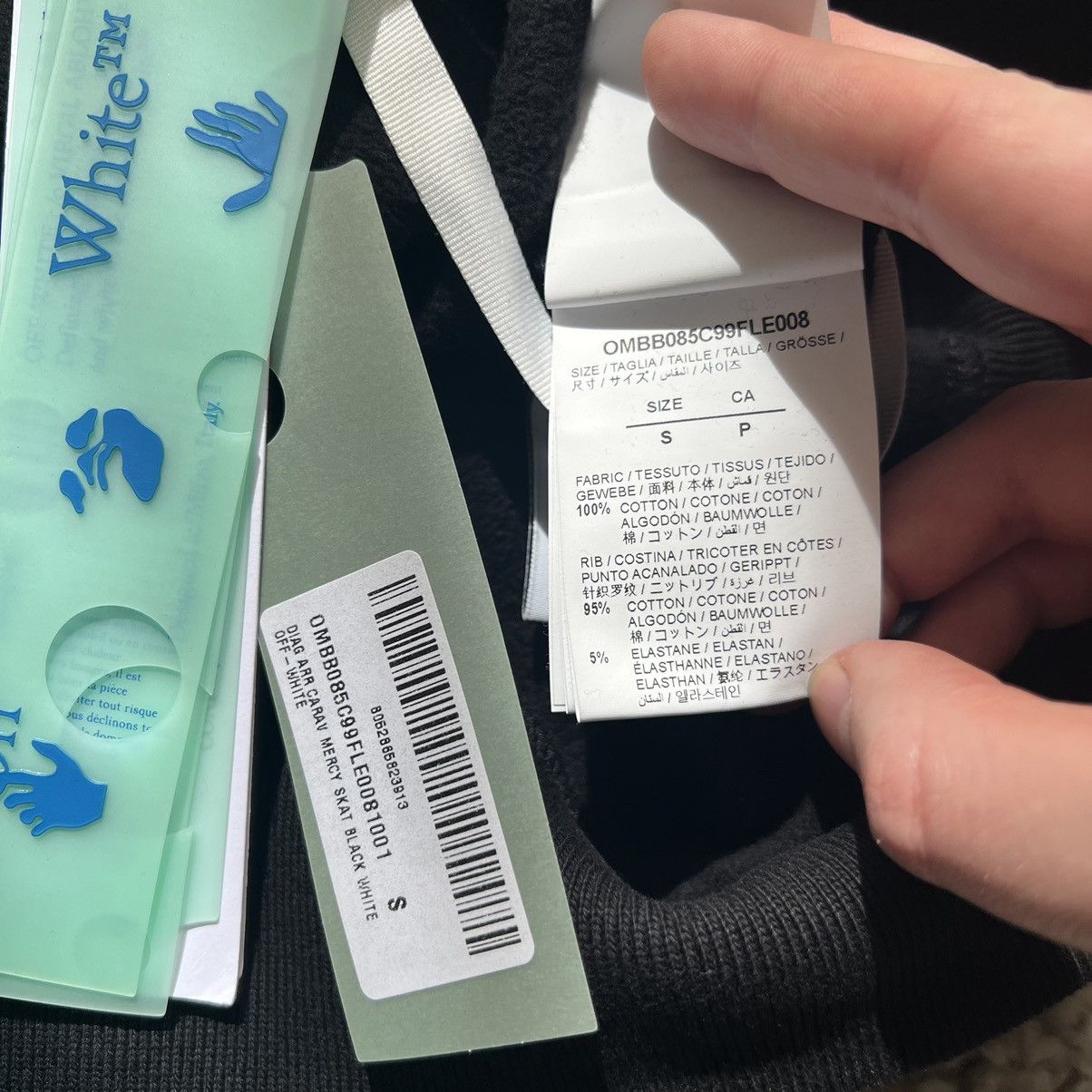 Off-White Off-White cross virgil carravaggio hooded sweatshirt hoodie Size US S / EU 44-46 / 1 - 10 Thumbnail