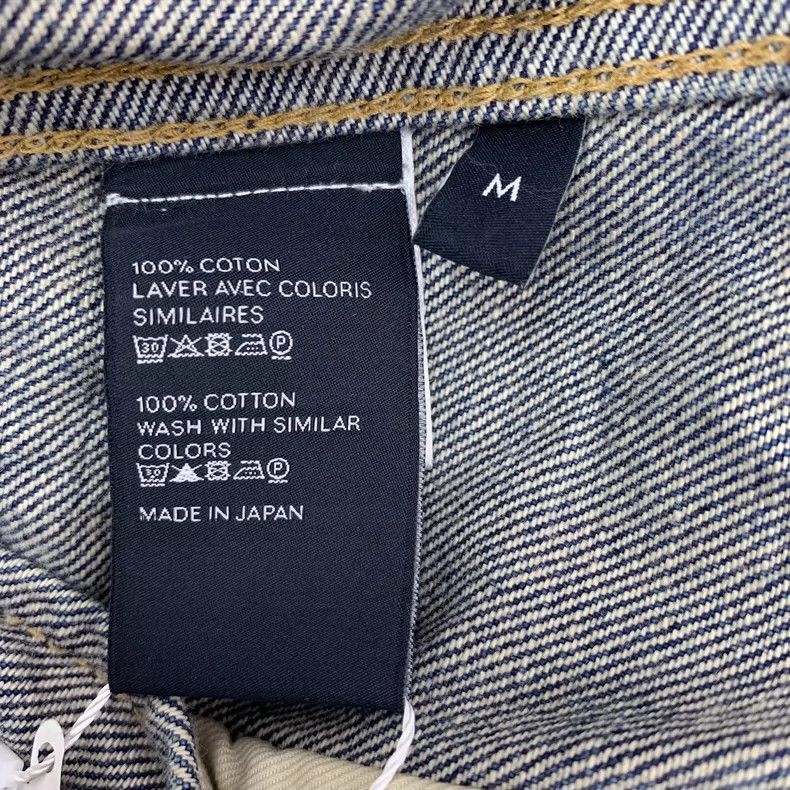 Blue Denim Jacket with Embroidered Letters