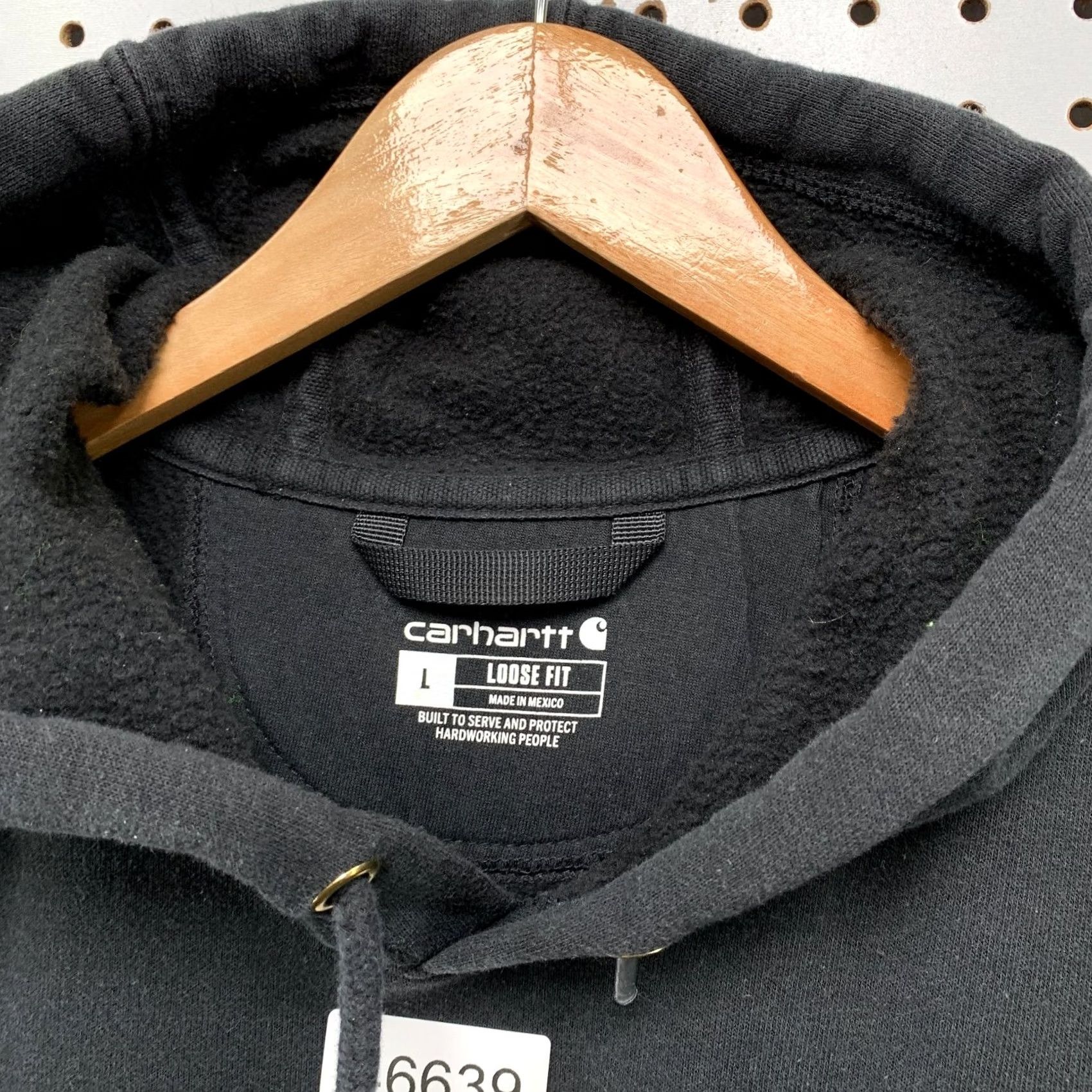 Carhartt Carhartt Hoodie Sweatshirt Men Large Black Loose Fit RCI Embroidered Size US L / EU 52-54 / 3 - 3 Thumbnail