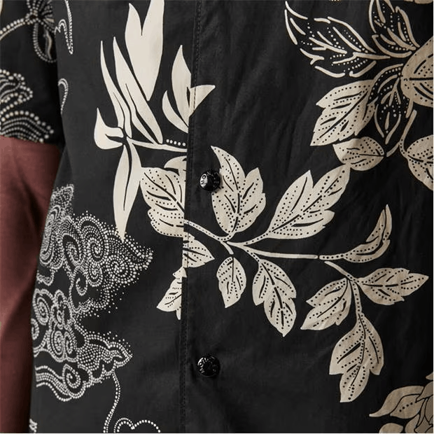 Moncler Short Sleeve Floral Shirt Size US XL / EU 56 / 4 - 5 Thumbnail