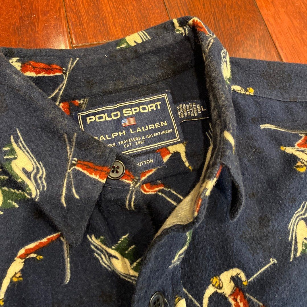 Polo Ralph Lauren POLO RALPH LAUREN SKI BUTTON UP SHIRT LARGE Size US L / EU 52-54 / 3 - 2 Thumbnail