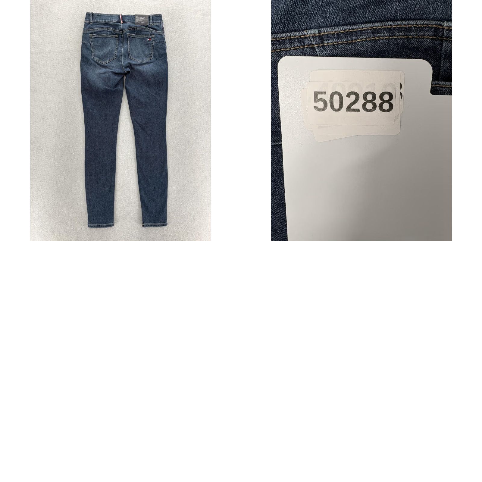Tommy Hilfiger Tommy Hilfiger Waverly Skinny Jeans Womens 2 Blue Medium Wash NWT Size 26" / US 2 / IT 38 - 9 Thumbnail