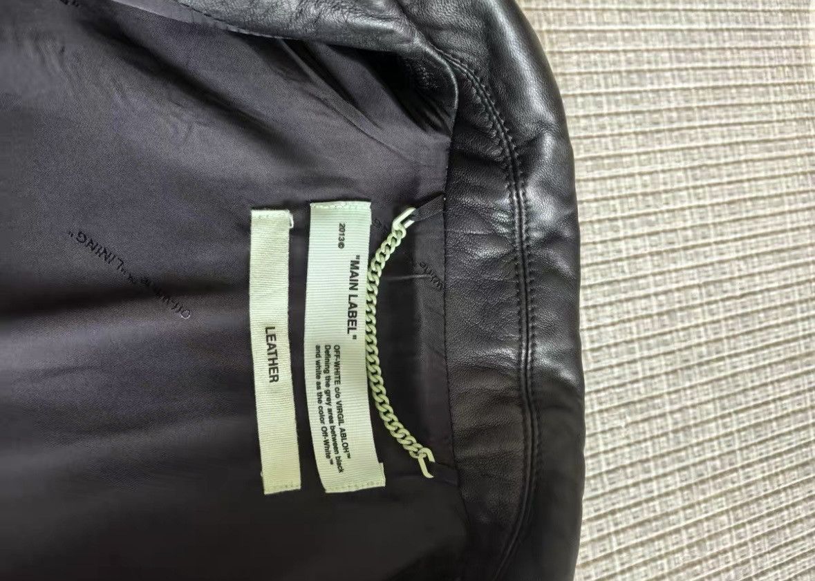 Off-White Off White leather jacket wxx Size US L / EU 52-54 / 3 - 7 Thumbnail