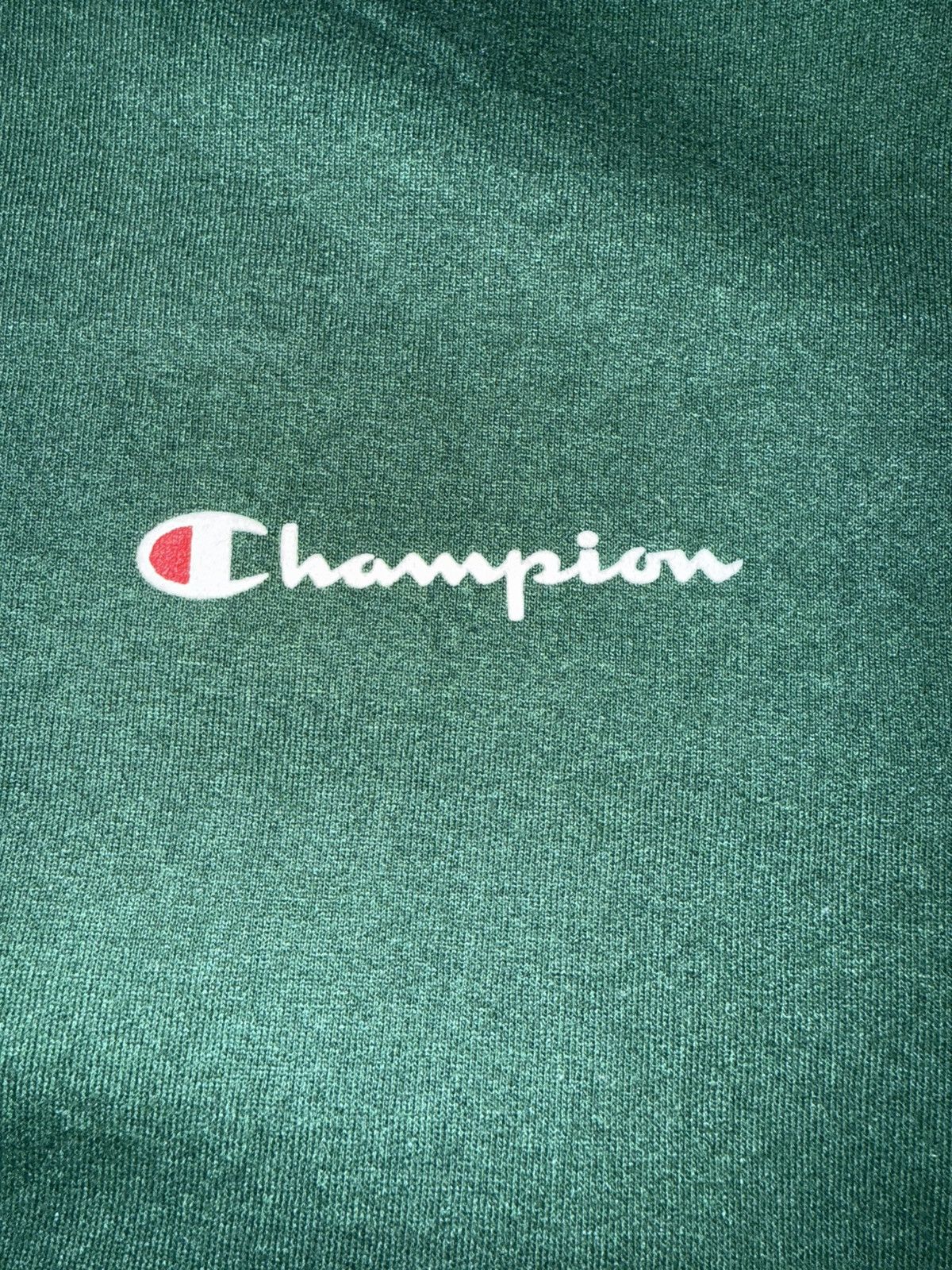 Champion Vintage Champion Forest Green Crewneck Sweatshirt Spell Out Size US XL / EU 56 / 4 - 3 Thumbnail