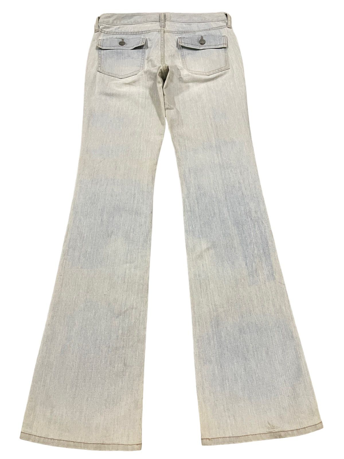 Uniqlo Vintage Japanese Uniqlo Light Blue Wash Flare Jeans Size 28" / US 6 / IT 42 - 2 Thumbnail