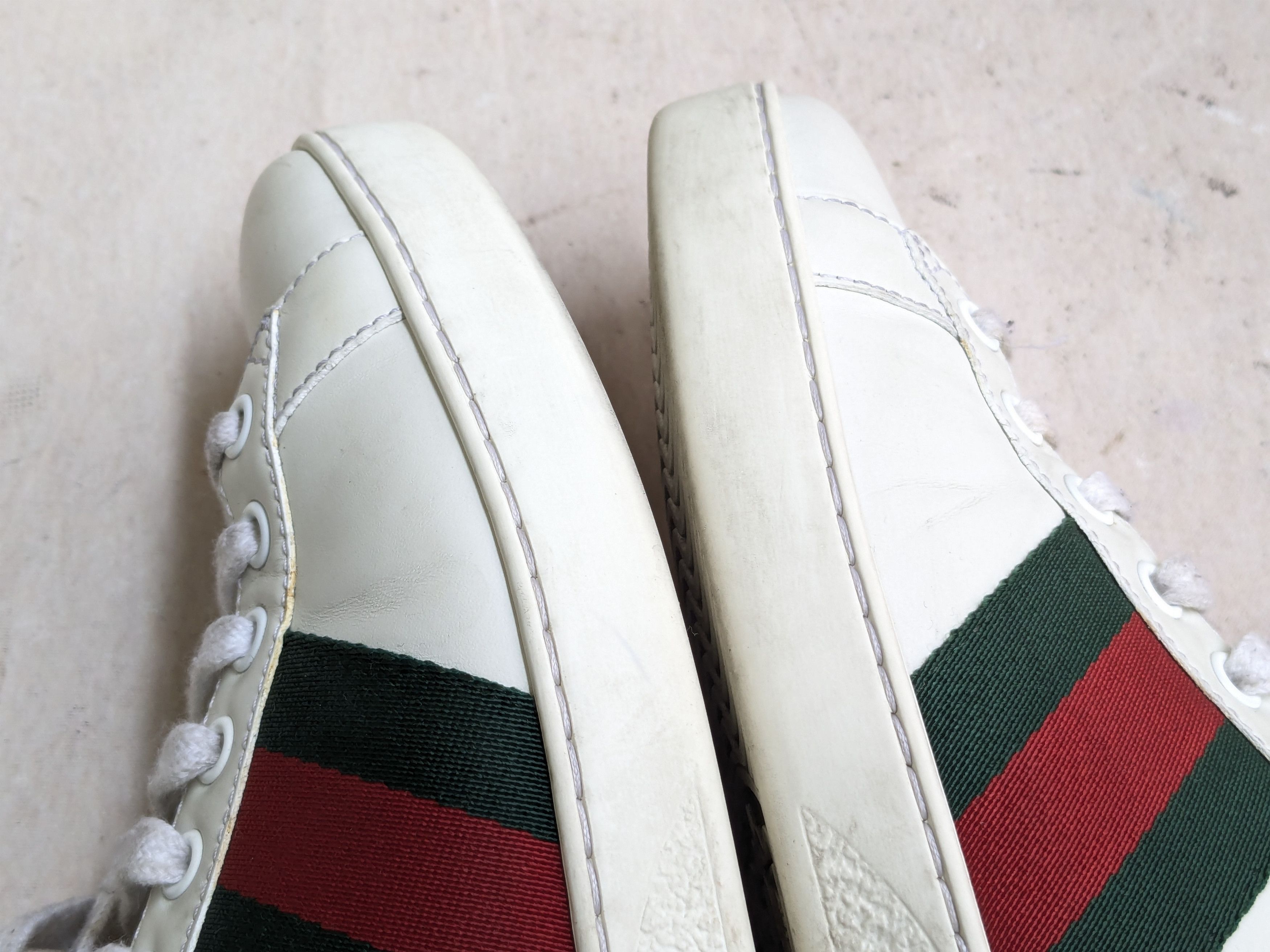 Gucci Gucci Ace Sneakers White Low Tops 7 Leather Size US 7 / EU 40 - 9 Thumbnail