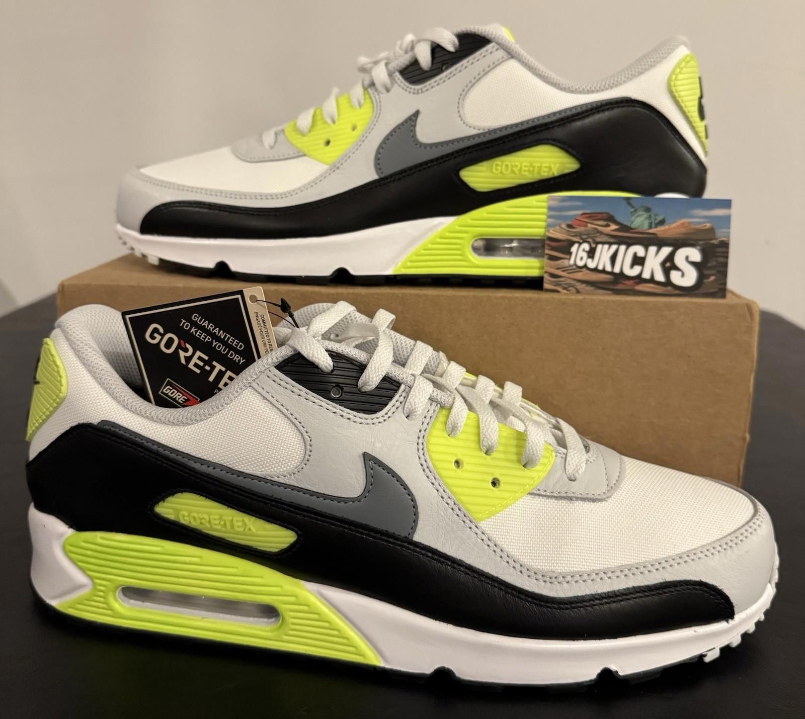 Nike Air Max 90 GTX Gore-Tex Shoes White Cool Grey