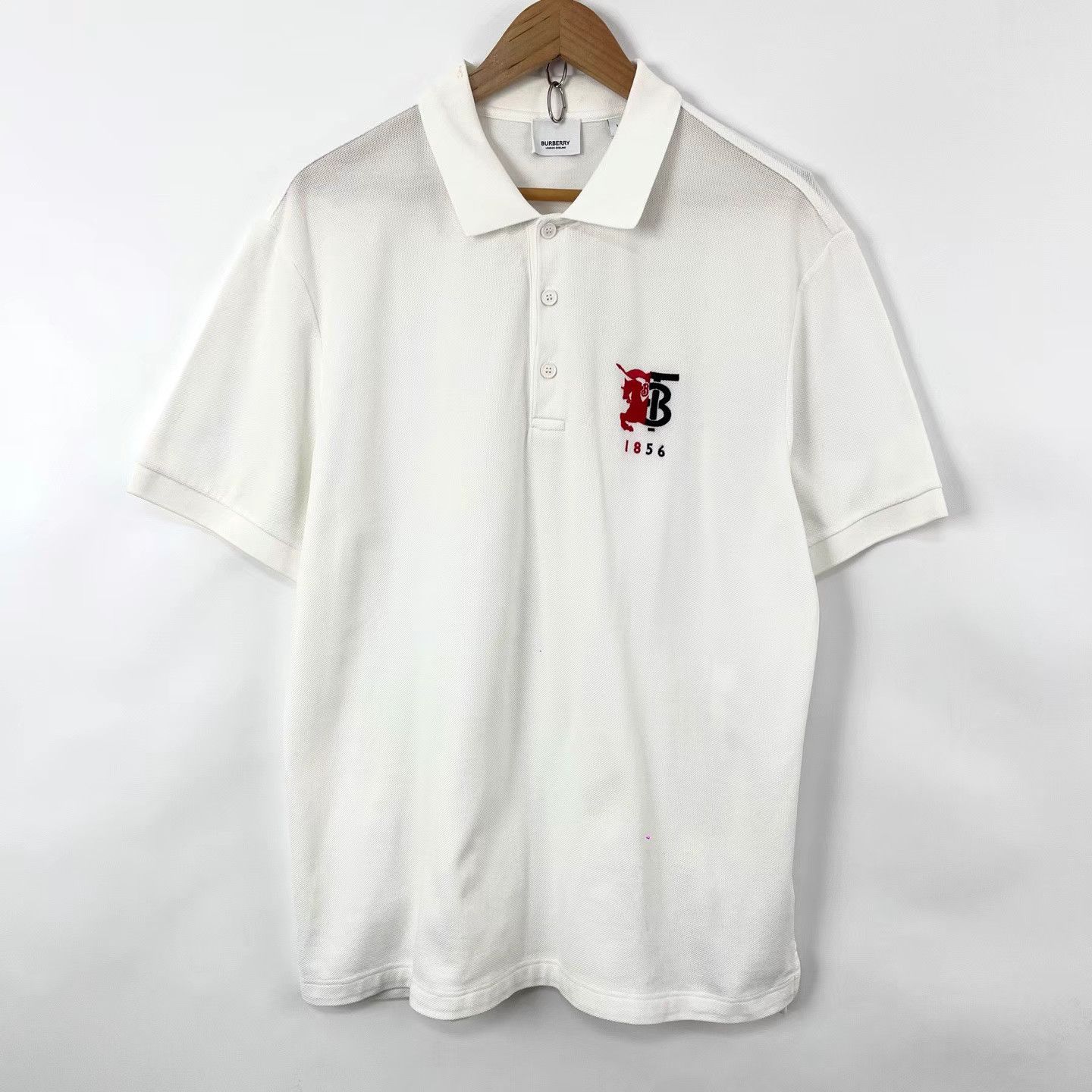 Burberry Burberry TB Equestrian Logo Embroidered Polo Shirt K12 Size US L / EU 52-54 / 3 - 1 Thumbnail