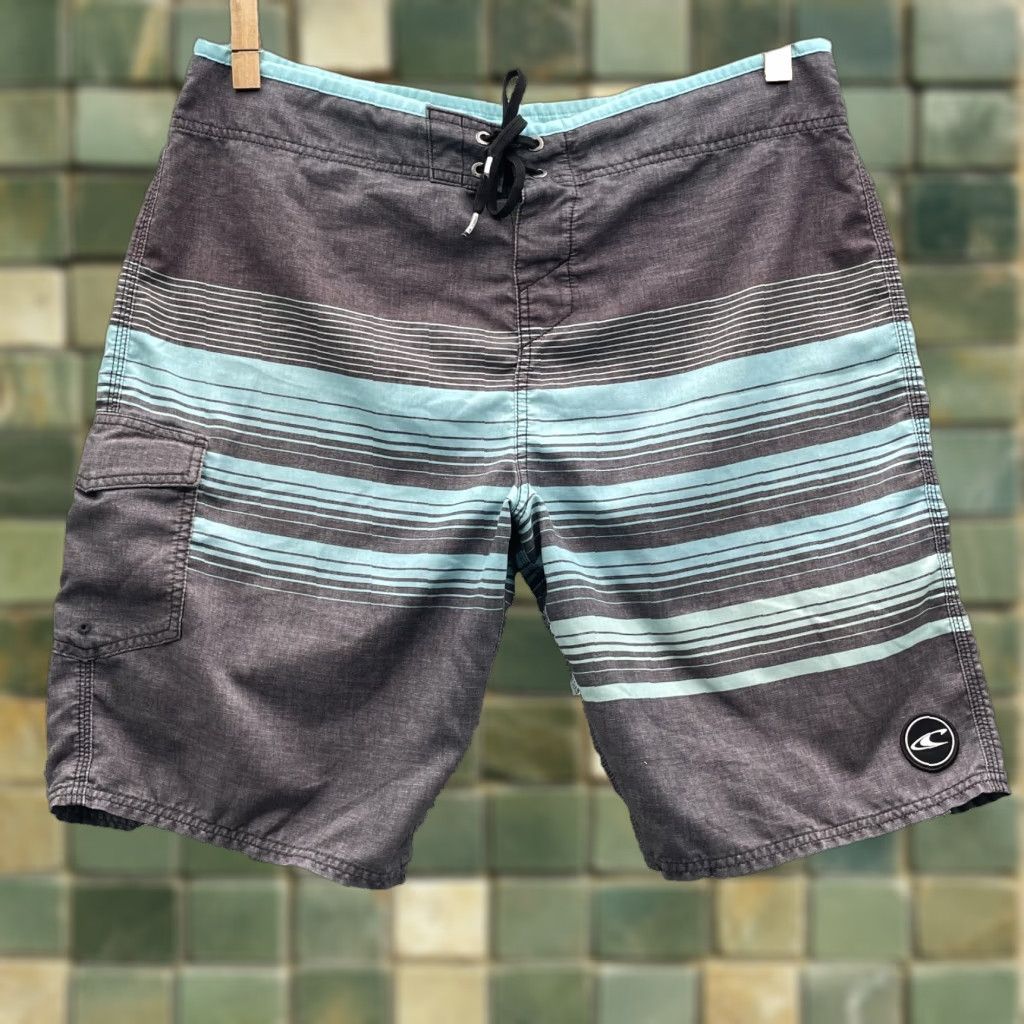 O'Neill VINTAGE O'Neill Board Short Men 36 Blue Gray Swim Trunk 90s Surf Summer Y2k Outdoor mans Size US 36 / EU 52 - 1 Thumbnail