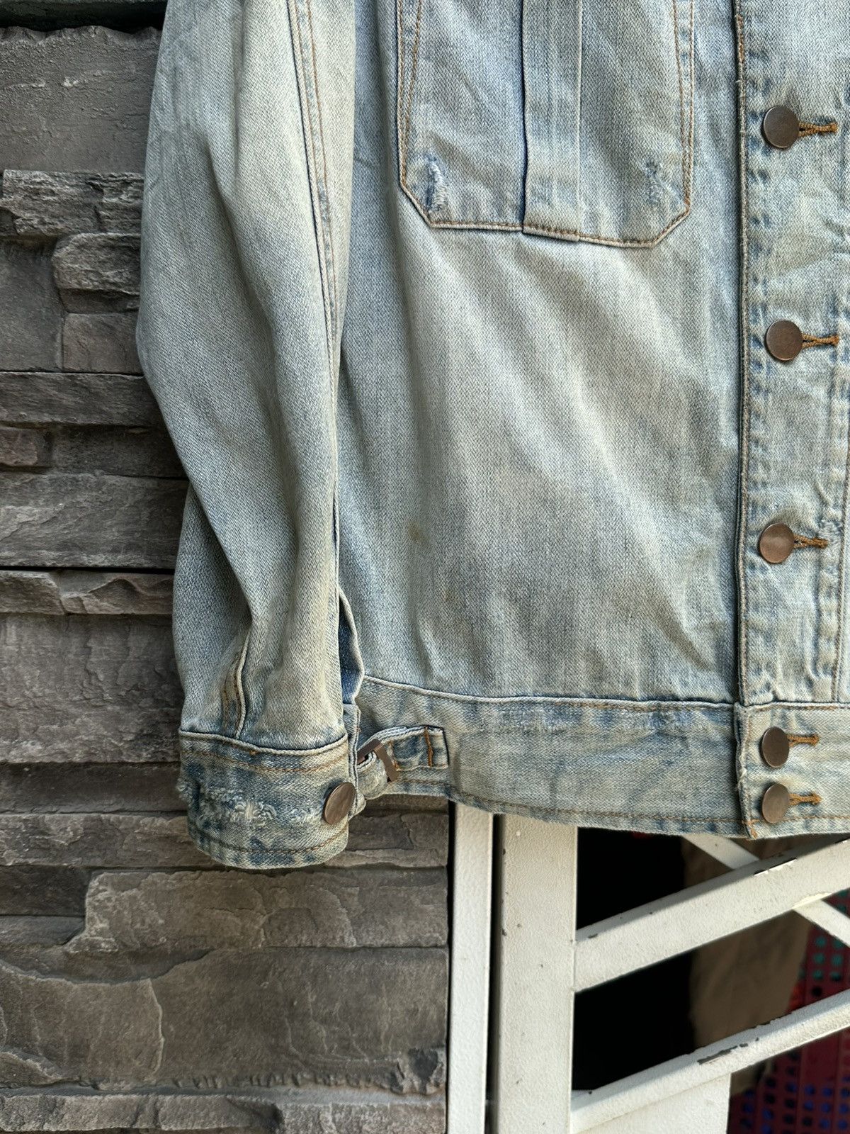 One Teaspoon faded/distressed MARXONETEASPOON denim jacket. Size US XS / EU 42 / 0 - 4 Thumbnail