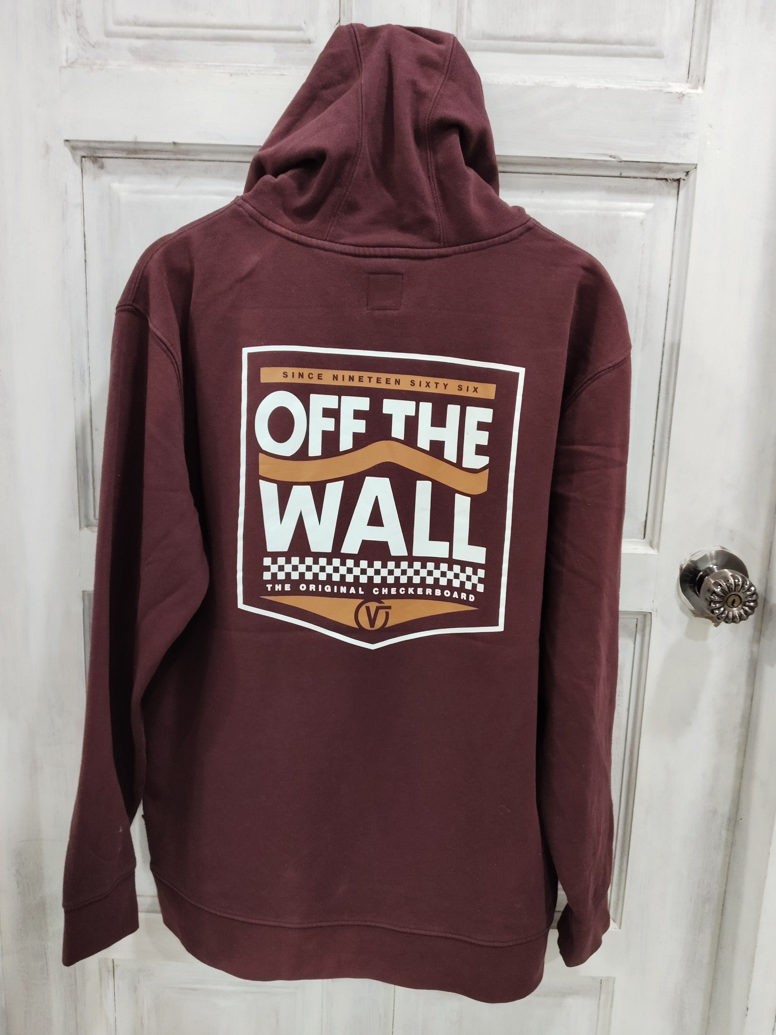 Vans Vintage 90s Vans Of The Wall Big Logo Hoodie Sweatshirt Size US L / EU 52-54 / 3 - 1 Thumbnail