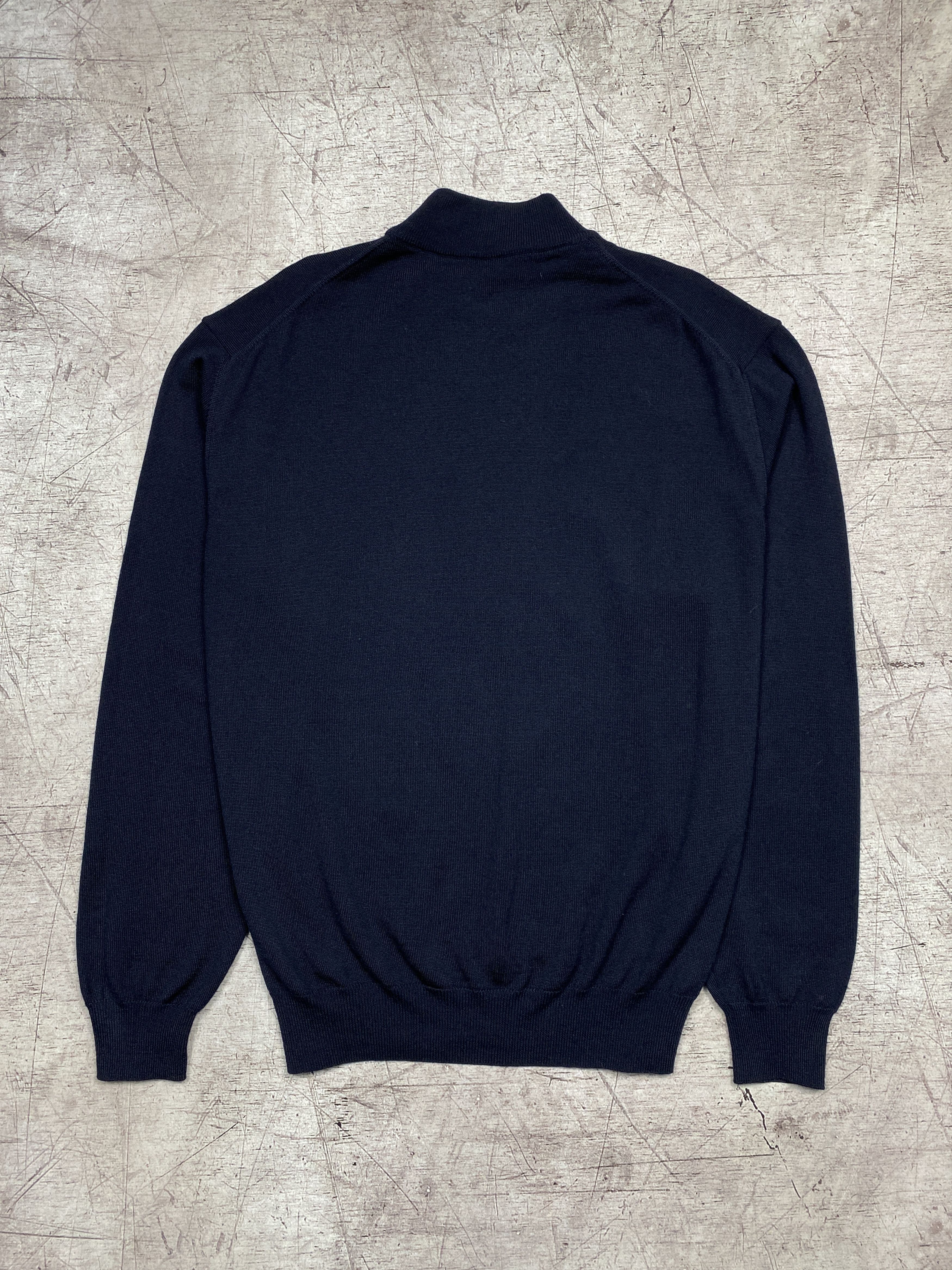 Hugo Boss × Vintage Hugo Boss Vintage Mens Merino Wool Mock Neck Sweater Size US L / EU 52-54 / 3 - 5 Thumbnail