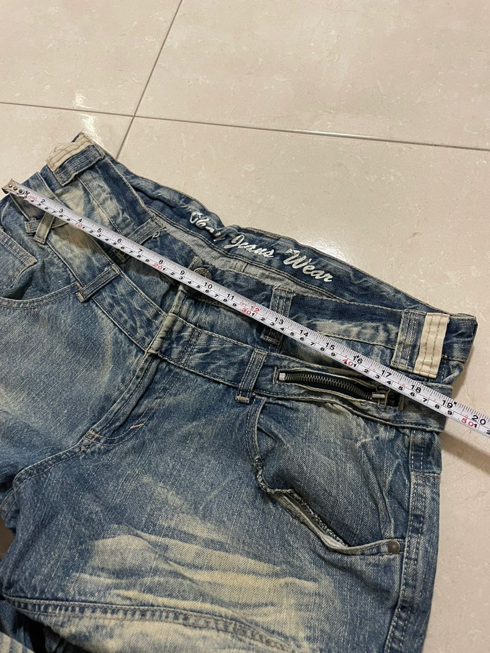 Japanese Brand Okay jeans Wear flared double waist denim Size US 38 / EU 54 - 11 Thumbnail