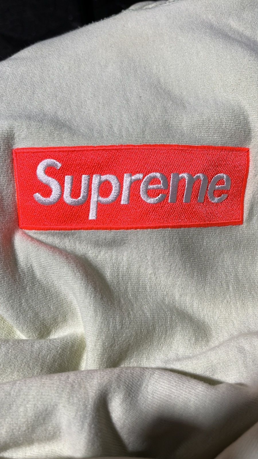 Supreme Supreme fw17 pale lime box logo hoodie hooded Grailed