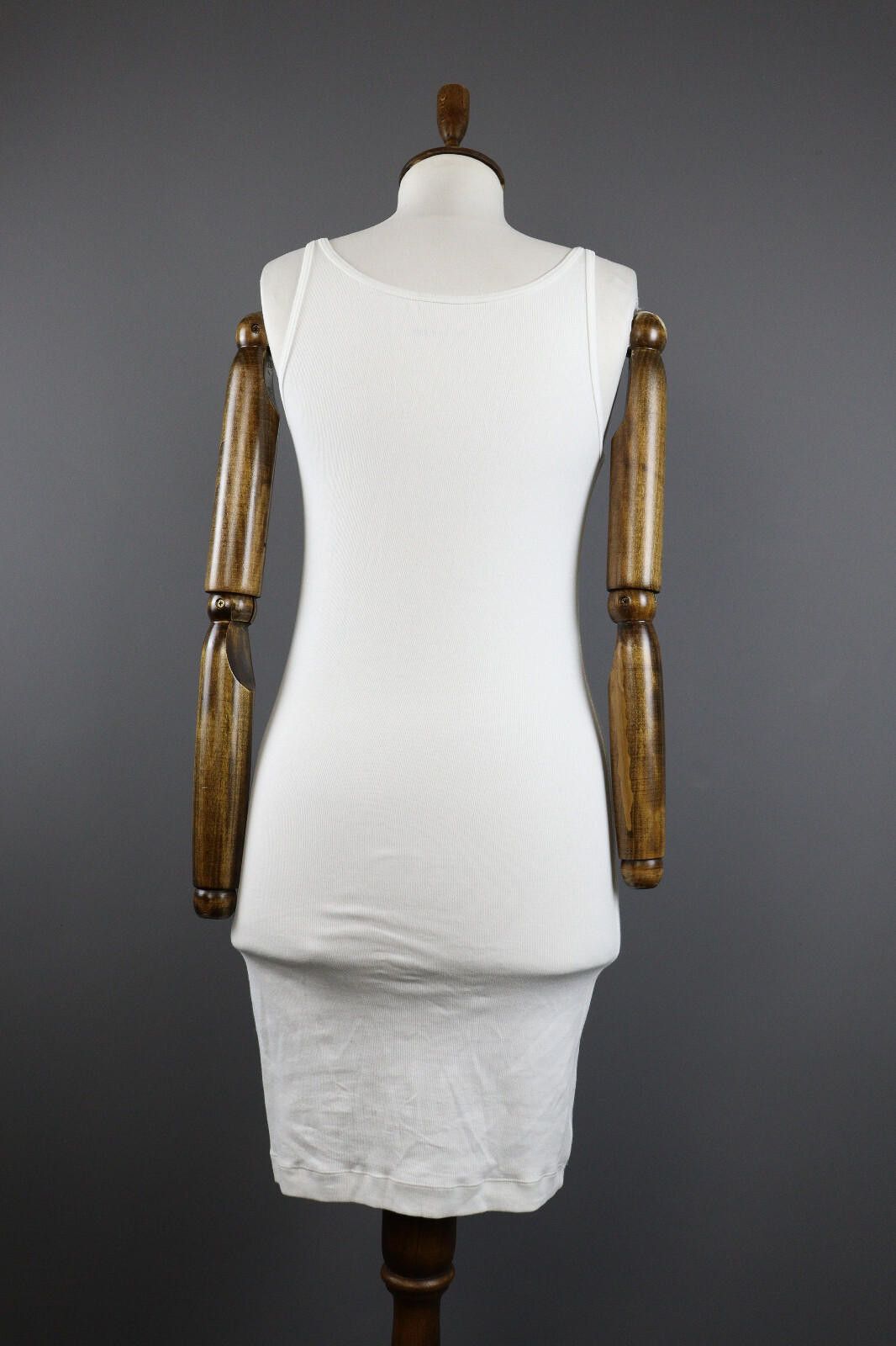 Designer Ladies Marc Cain White Sports Strap Tank Top Dress Size 3 Size M / US 6-8 / IT 42-44 - 2 Thumbnail