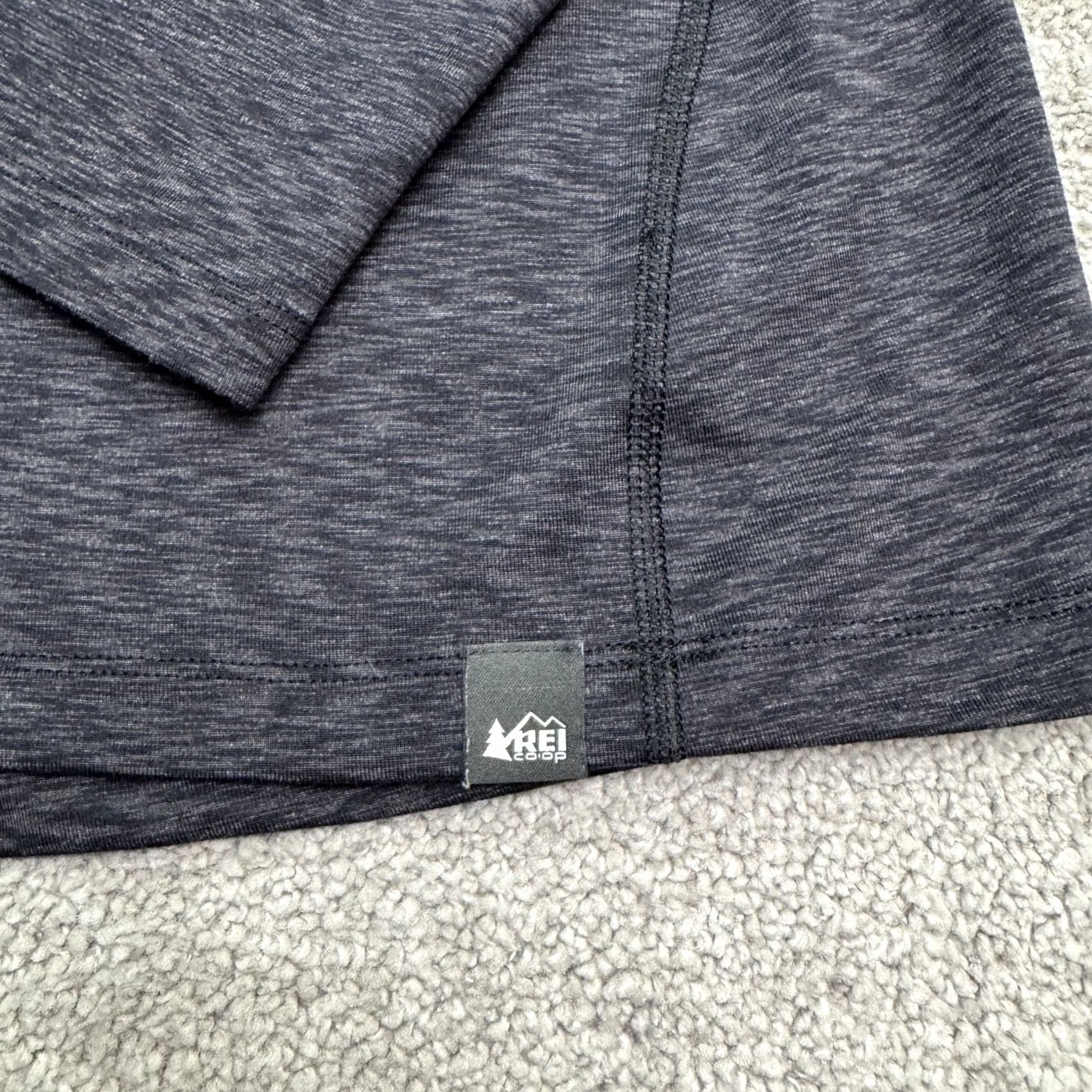 Vintage REI Co-Op Base Layer Long Sleeve T-Shirt Women XL Dark Gray Space Dye Active Tee Size XL / US 12-14 / IT 48-50 - 4 Thumbnail