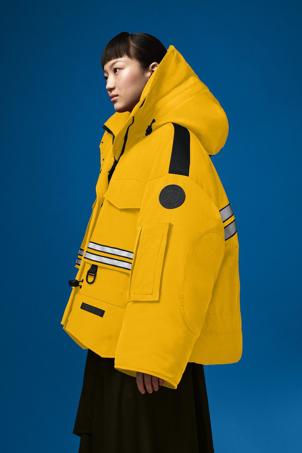 ANGEL CHEN × Canada Goose Yellow Snow Mantra Cropped Jacket Size XS / US 0-2 / IT 36-38 - 4 Thumbnail