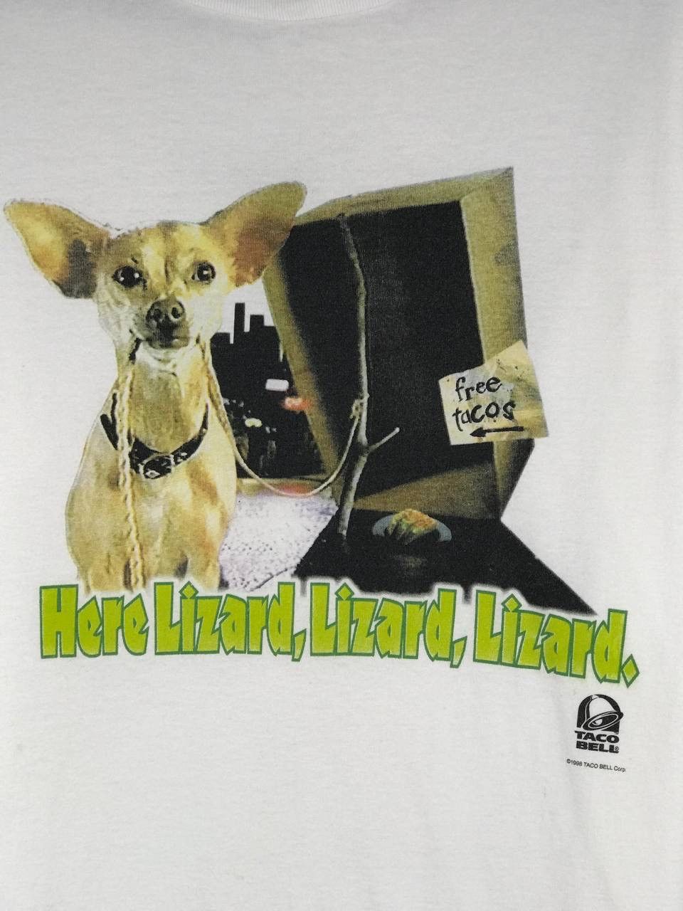 Vintage vintage 1998 Taco bell here lizard lizard lizard Size US L / EU 52-54 / 3 - 3 Thumbnail