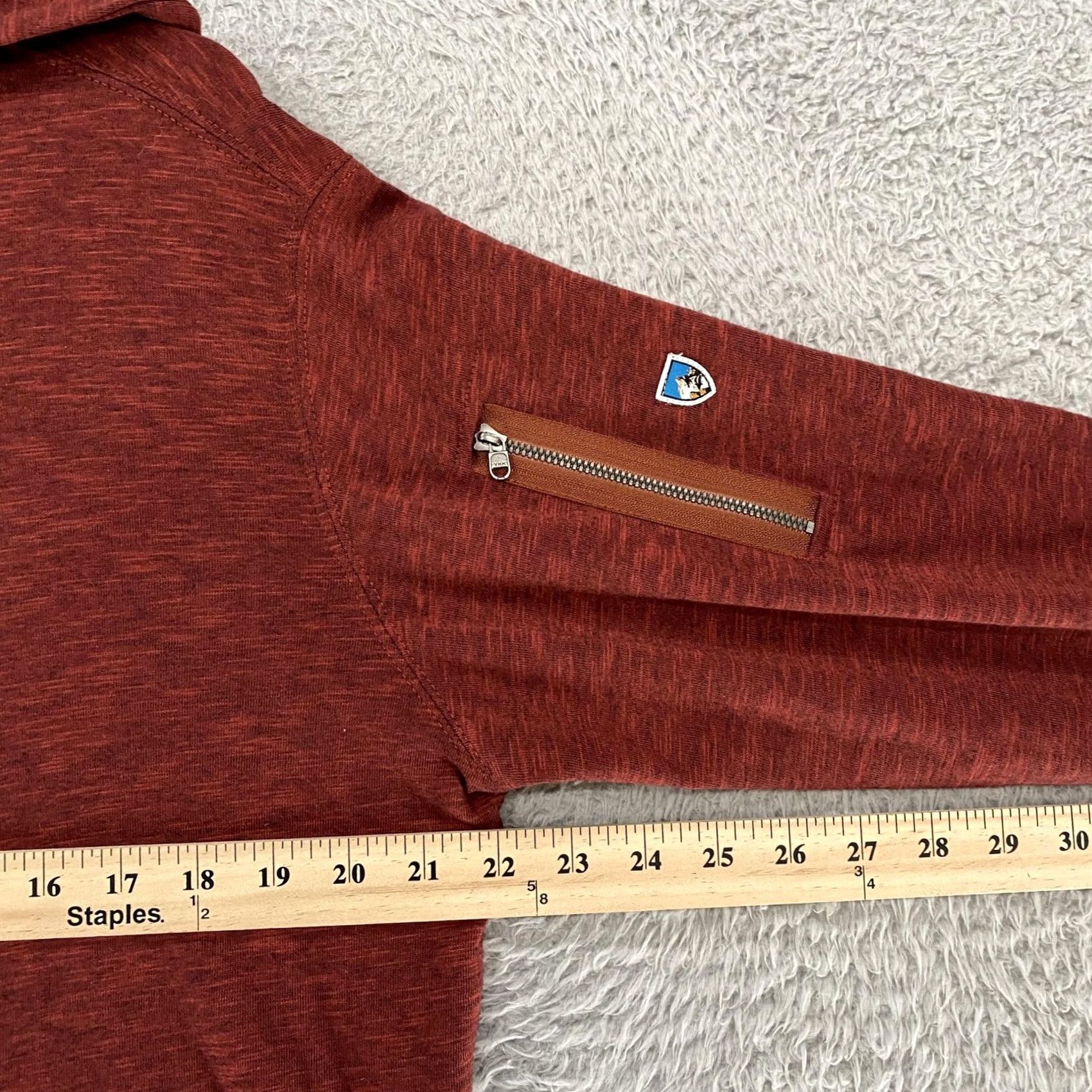 Vintage Kuhl Hoodie Mens Medium Red Long Sleeve Lightweight Thumbholes Hiking Size US M / EU 48-50 / 2 - 5 Thumbnail
