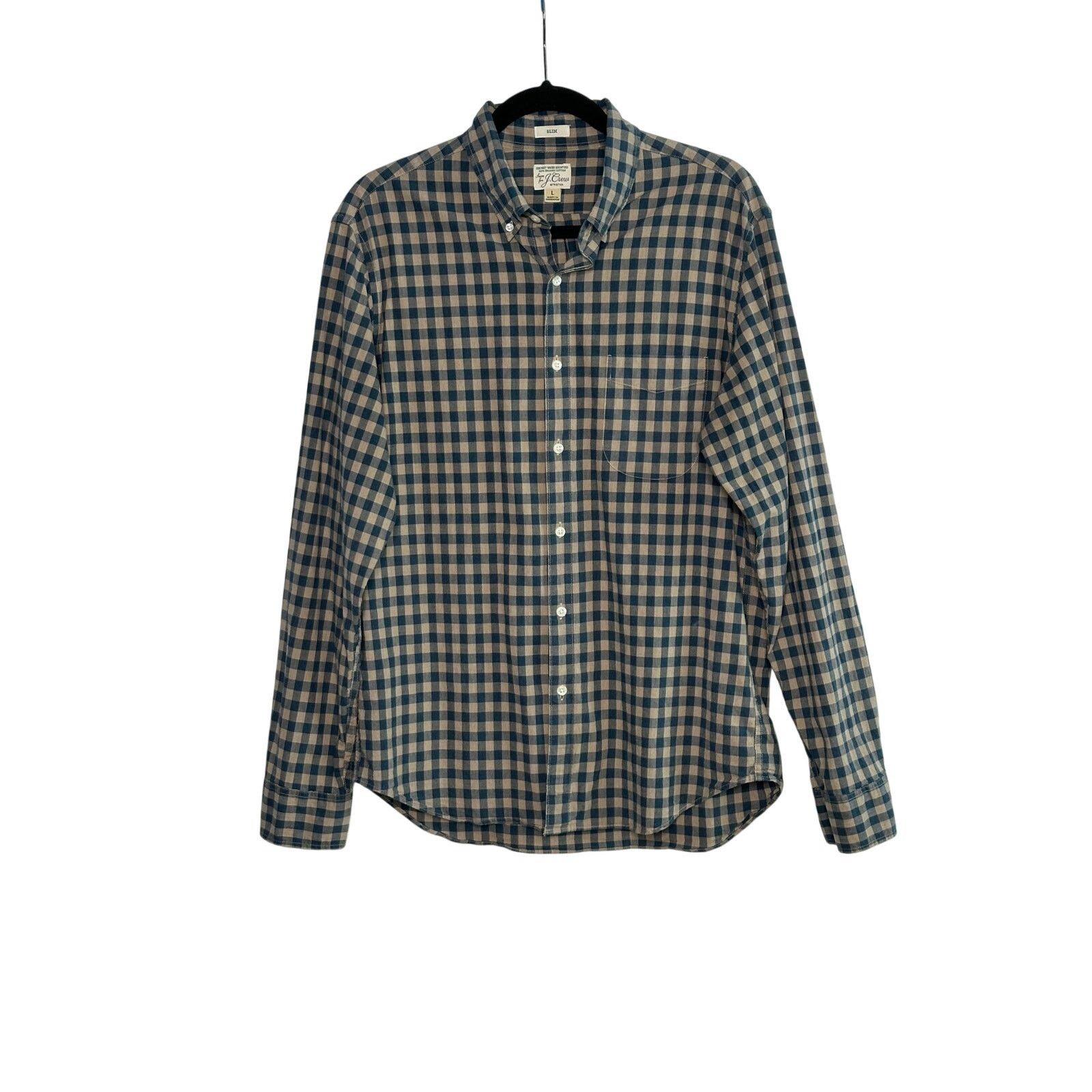 J.Crew J.Crew check print long sleeves casual shirt size Large Size US L / EU 52-54 / 3 - 8 Thumbnail