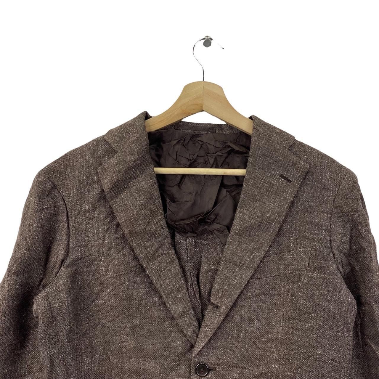 SHIPS Vtg SHIPS JAPAN DESIGNER 2 Button Brown Blazer Sport Coat Size L / US 10 / IT 46 - 3 Thumbnail