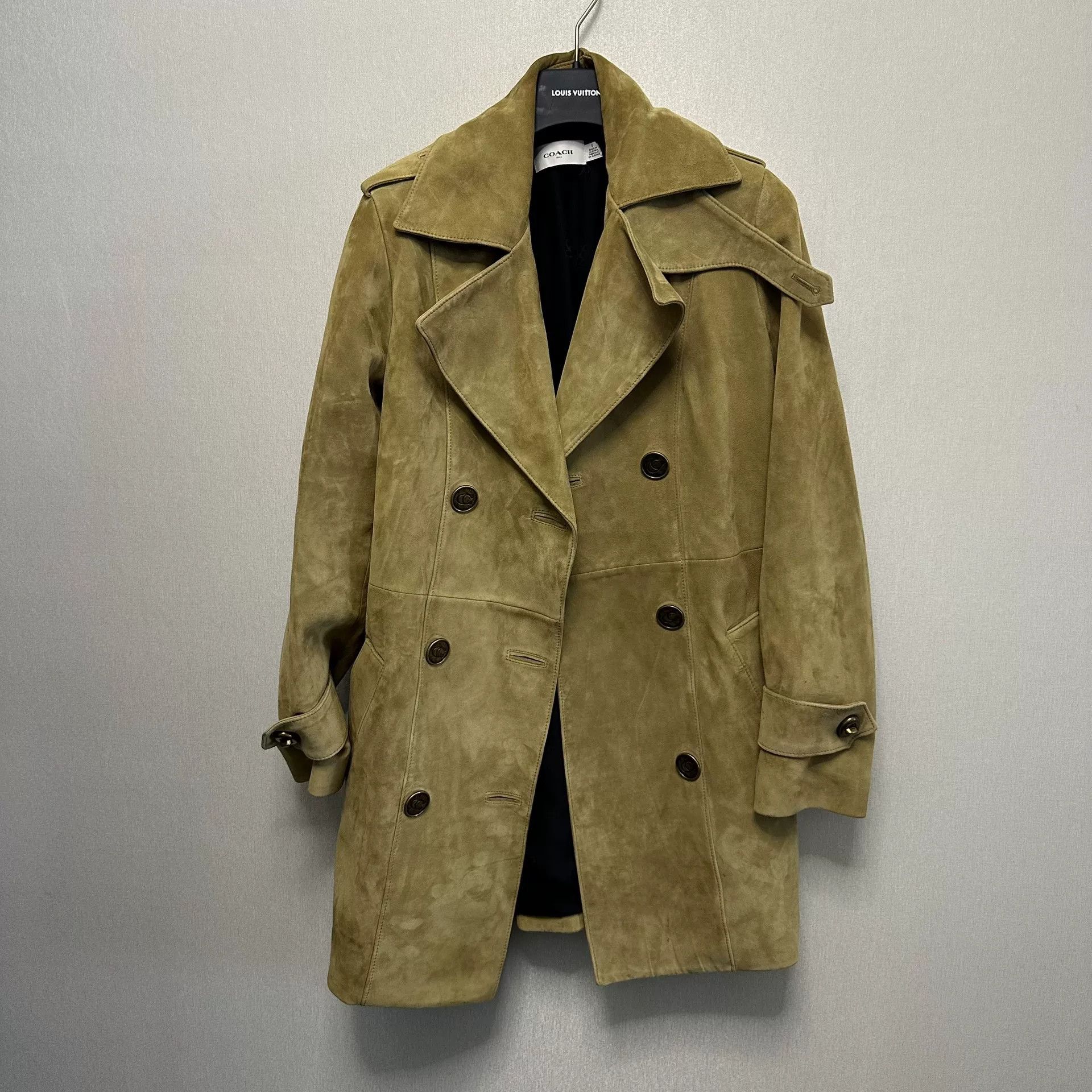 Coach Coach Leather Long Brown Coat L Women Size L / US 10 / IT 46 - 1 Thumbnail