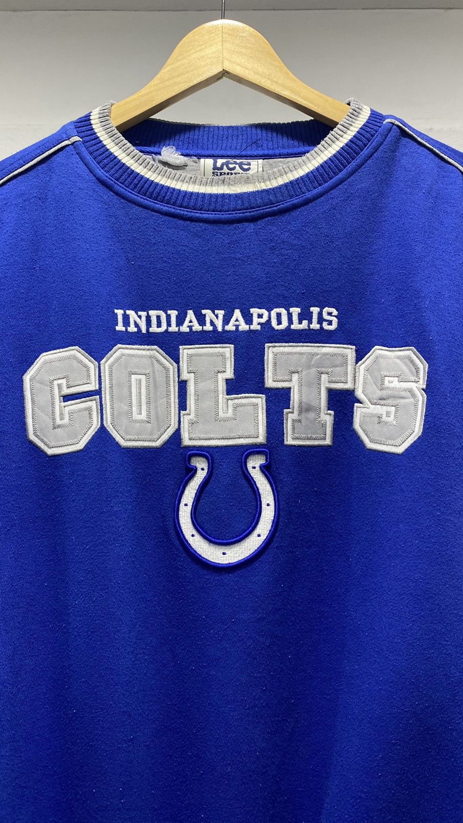 Lee × NFL × Vintage Vintage 80s LEE x Colts Indianapolis Sweater Size US XXL / EU 58 / 5 - 6 Thumbnail