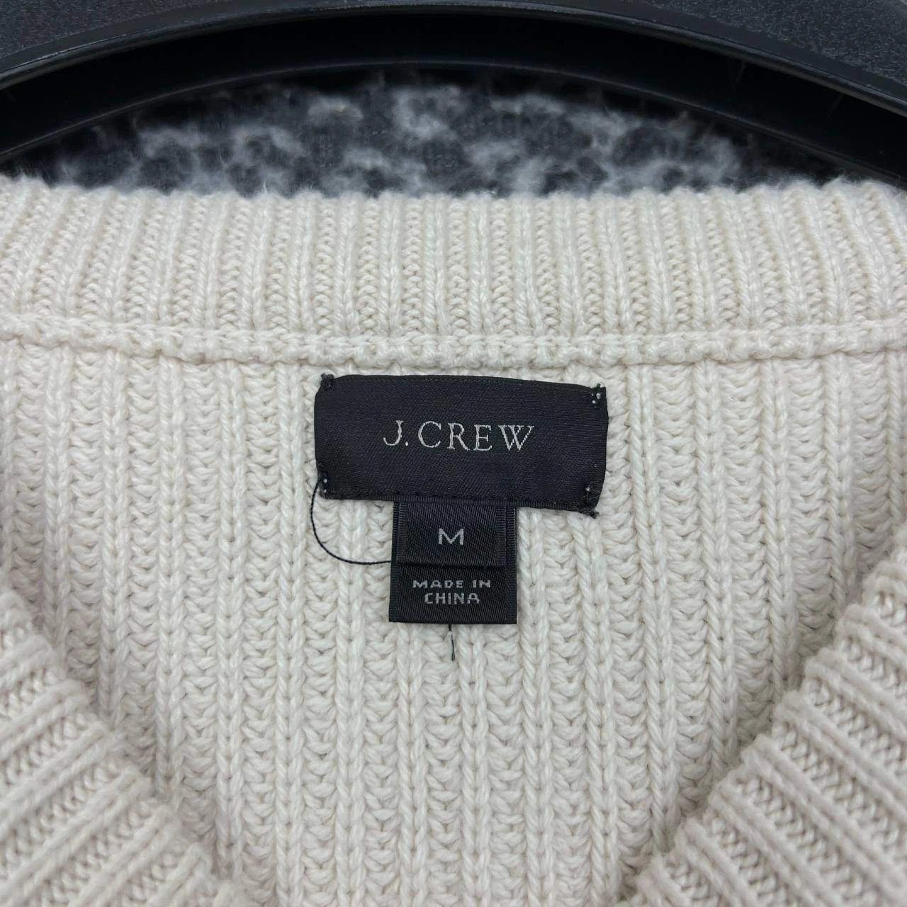 J.Crew J. Crew Fisherman Sweater Knit Suede Shoulder Patch Cotton M Size US M / EU 48-50 / 2 - 4 Thumbnail