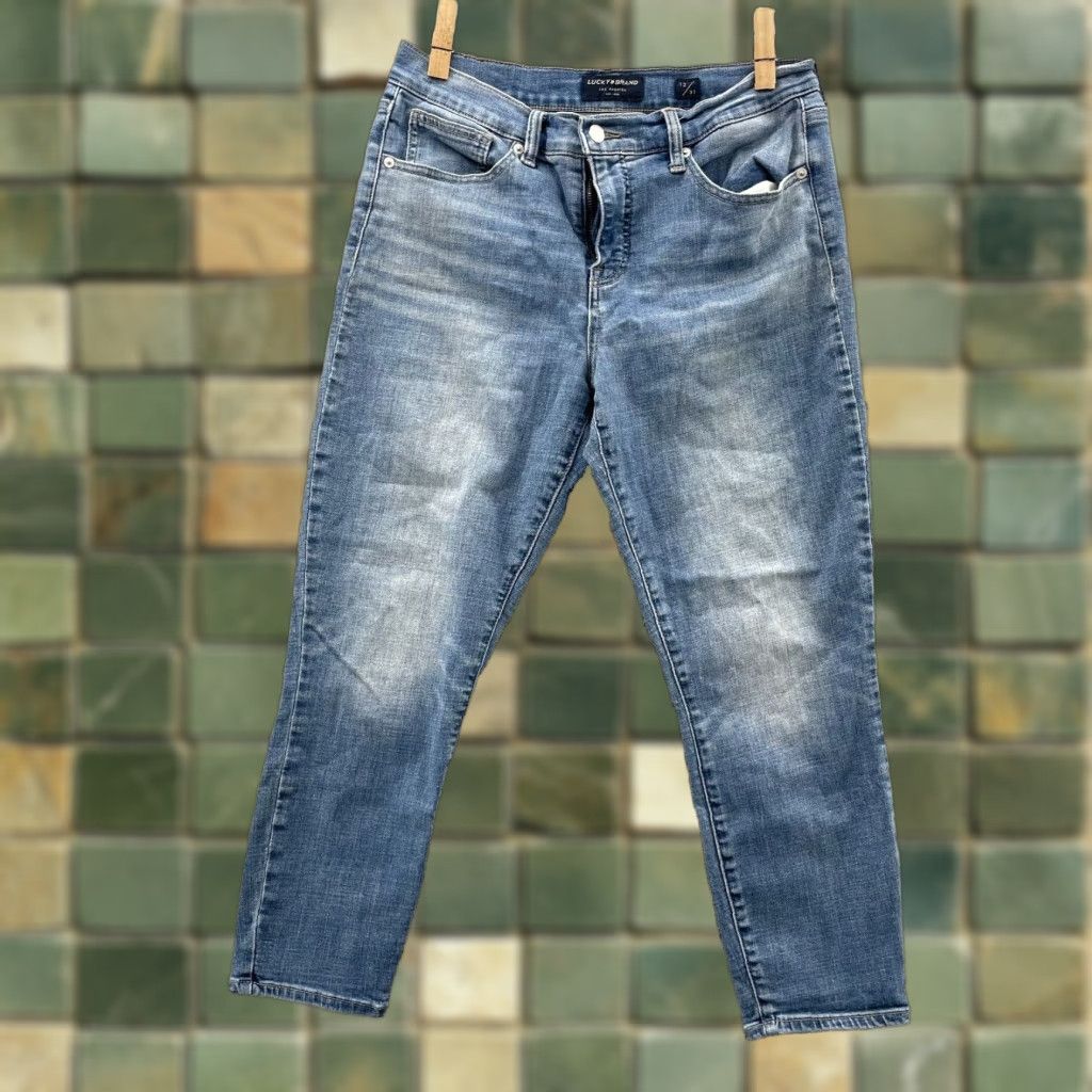 Lucky Brand Lucky Brand Jeans Women's 12/31 Mid Rise Crop Ava Denim Classic Comfort 90s Blue Size 34" / US 12 / IT 48 - 1 Thumbnail