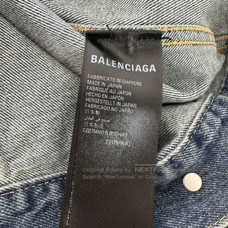 Balenciaga Balenciaga Washed distressed graffiti print single-breaste Size US M / EU 48-50 / 2 - 7 Thumbnail