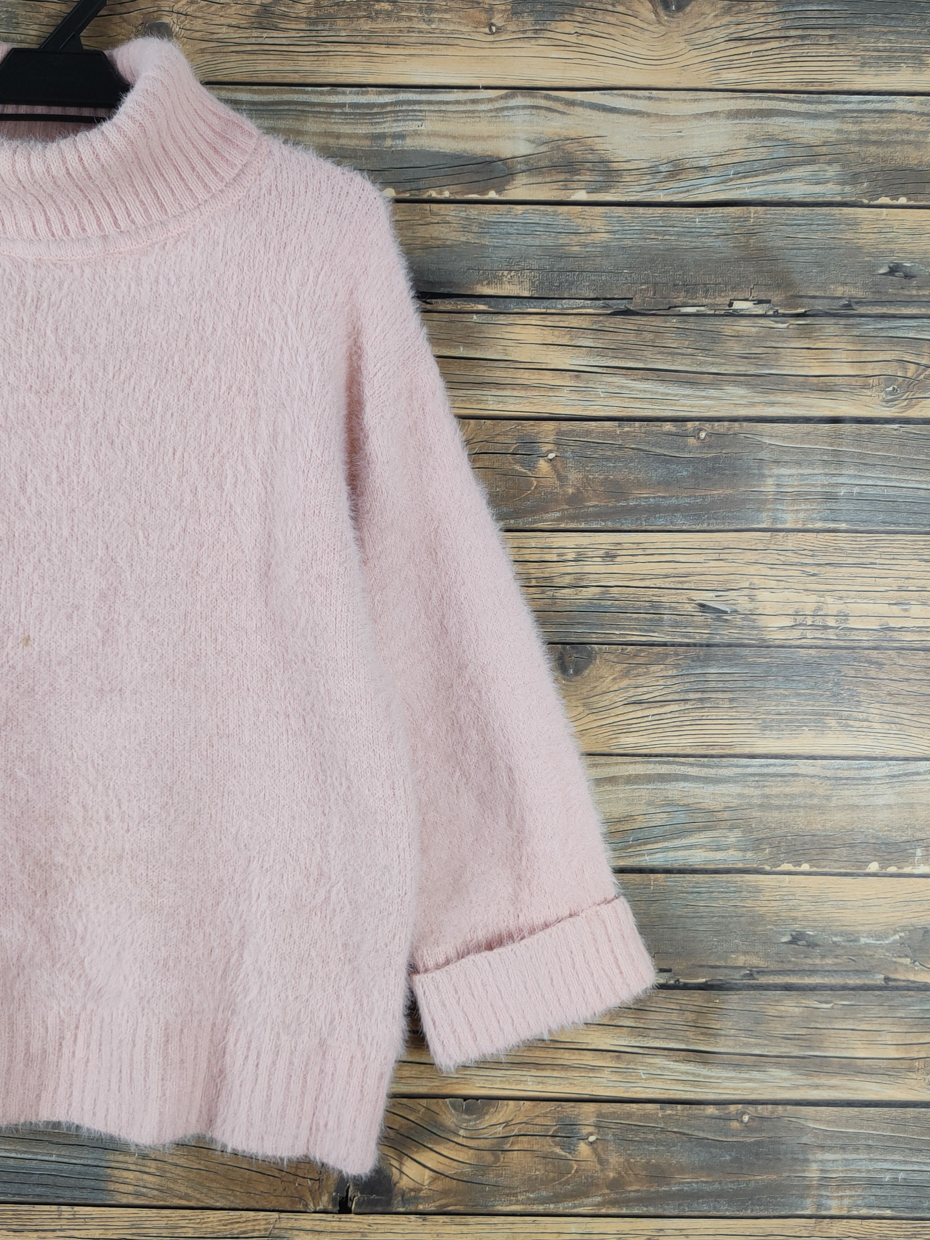 Japanese Brand L'eccove Peach Shag Shaggy Fur Mohair Knitwear #W1634 Size M / US 6-8 / IT 42-44 - 5 Thumbnail