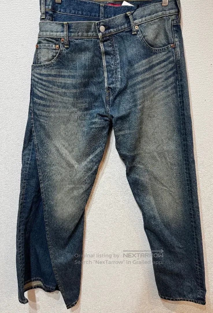 Junya Watanabe Junya Watanabe size S Double waist faux two-piece washed d Size US 27 - 1 Thumbnail