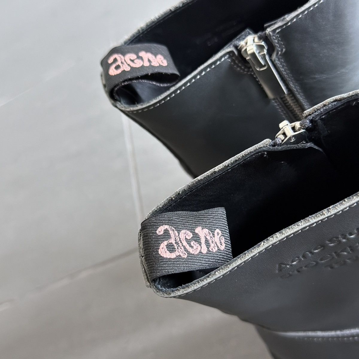 Acne Studios Acne Studios Chrome Gradient Zip Up Heel Engineer Boots Size US 9 / EU 42 - 10 Thumbnail