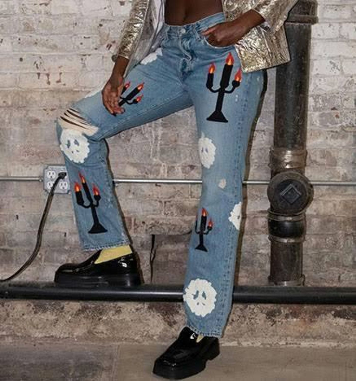 DENIM TEARS × Levi's × Virgil Abloh The Denim Tears x Virgil Abloh "Message in a Tear" Size US 28 / EU 44 - 9 Thumbnail